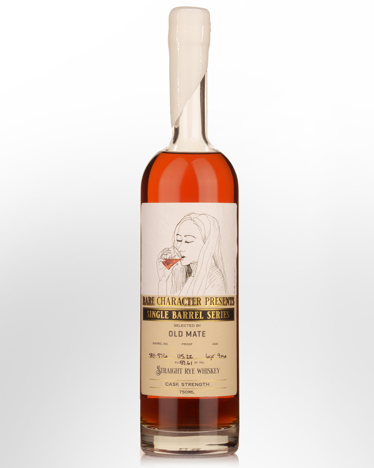 Rare Character 'Old Mate' Single Barrel Cask Strength 6 Year Old Straight Rye Whiskey (750ml)