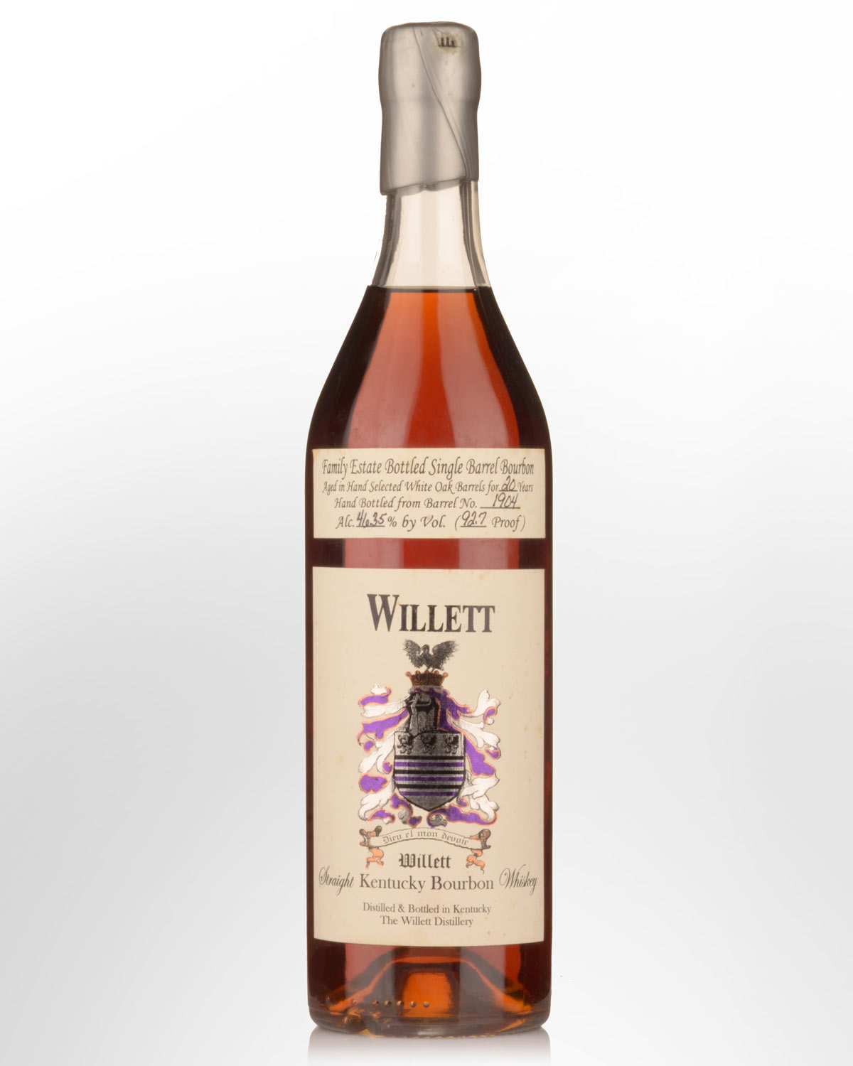 Willett Family Estate 92.7 Proof 20 Year Old Single Barrel No. 1904 Straight Bourbon Whiskey (750ml)