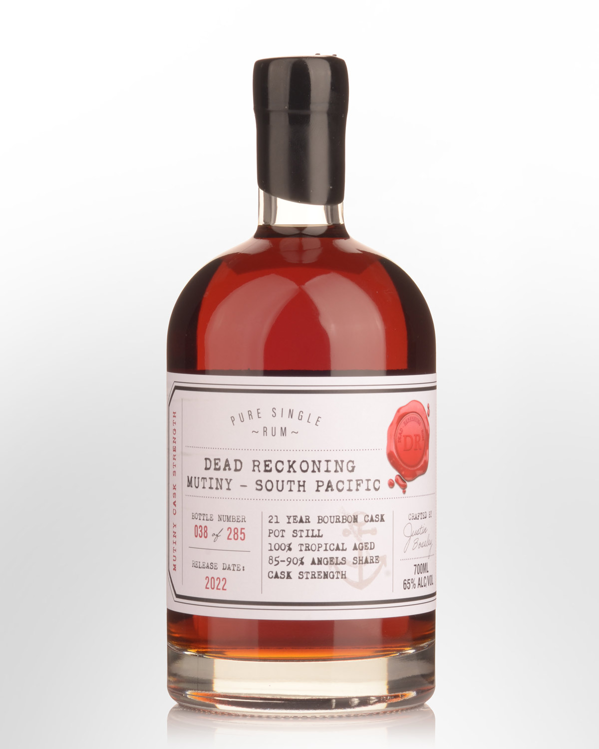 Dead Reckoning Mutiny Single Barrel 21 Year Old Cask Strength South Pacific Rum (700ml)