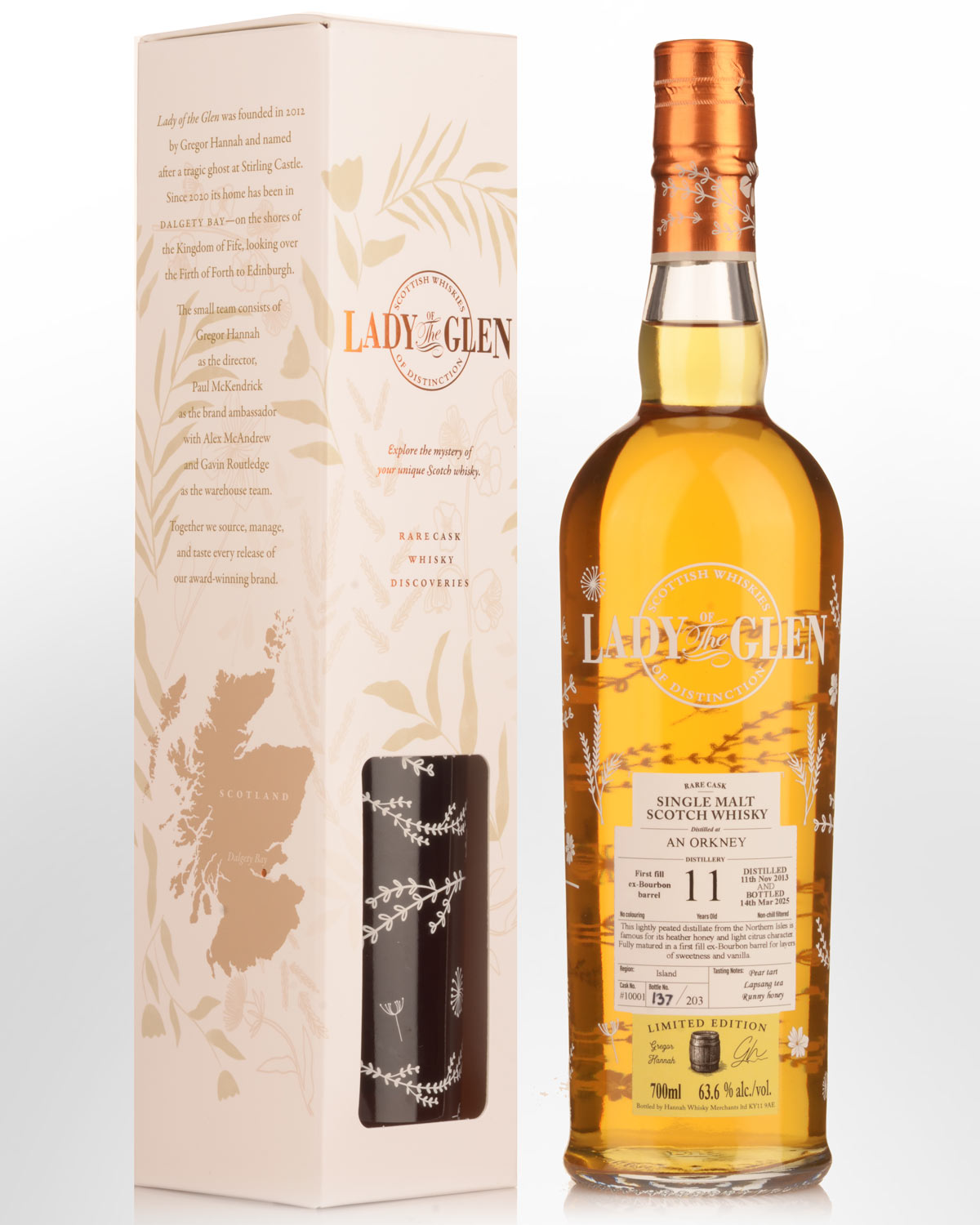 2013 Lady of the Glen Orkney Single Cask #10001 11 Year Old Cask Strength Single Malt Scotch Whisky (700ml)