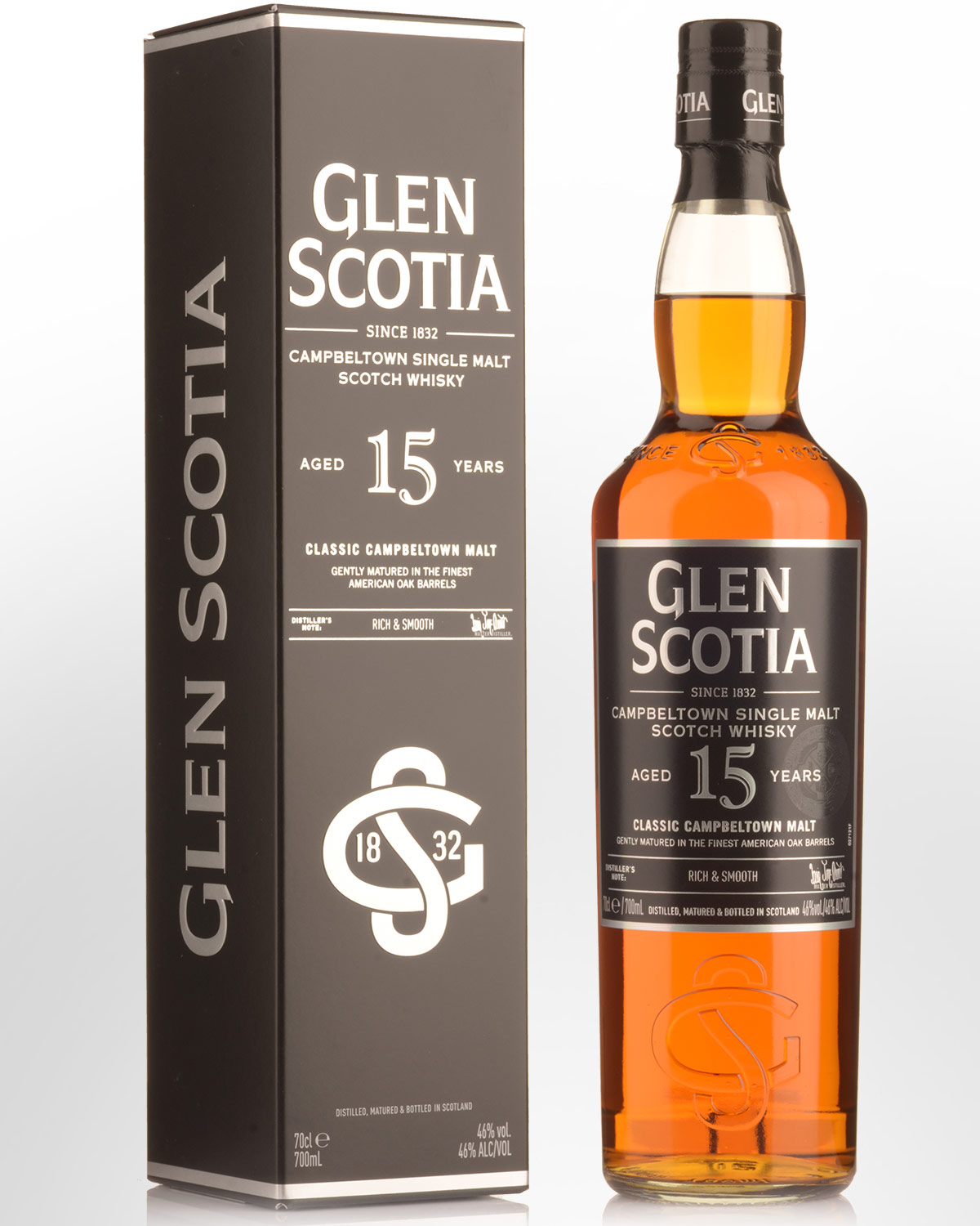 Glen Scotia 15 Year Old Single Malt Scotch Whisky (700ml) | Nicks Wine ...