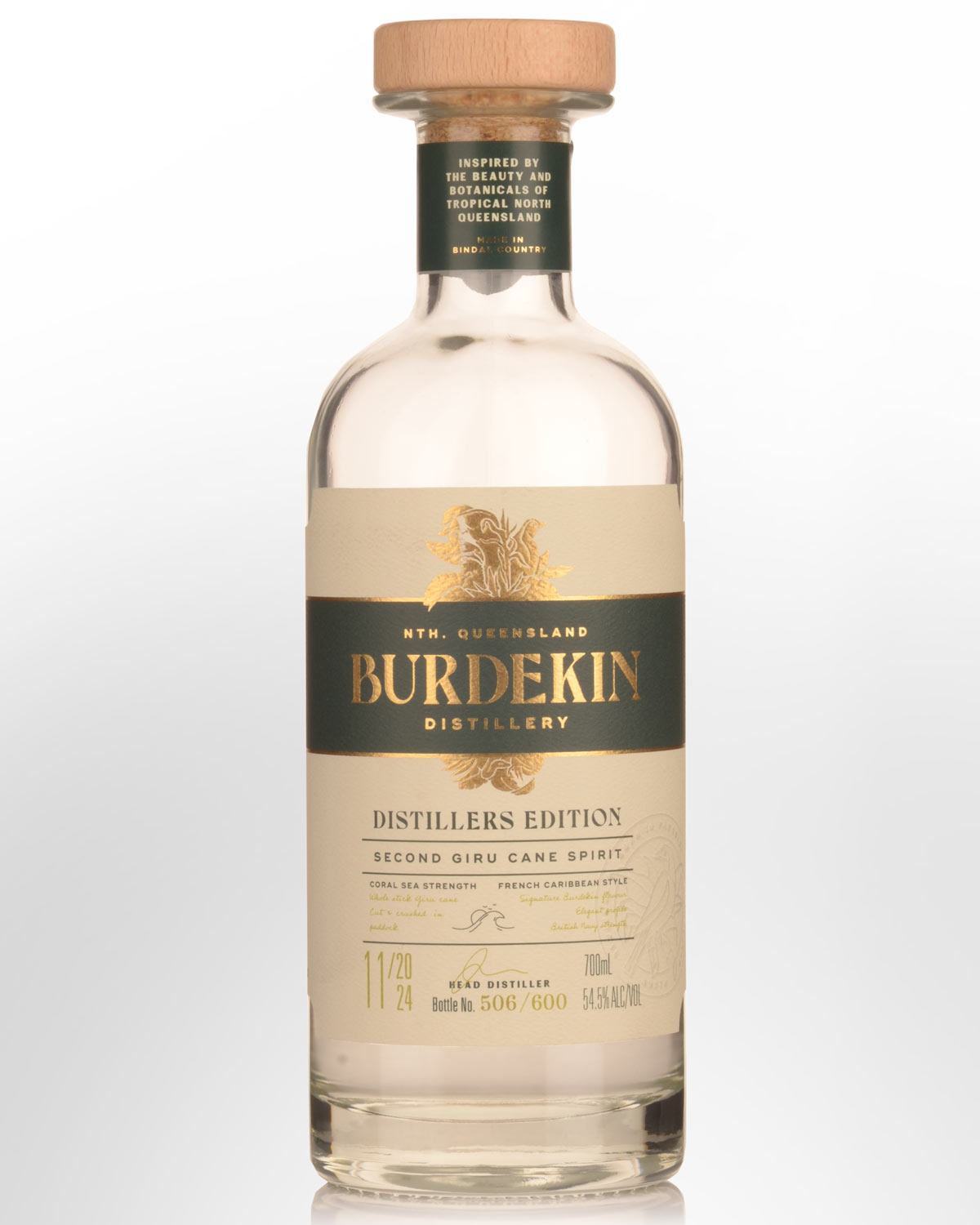 Burdekin Distillery Distillers Edition Second Giru Cane Spirit Coral Sea Strength (700ml)