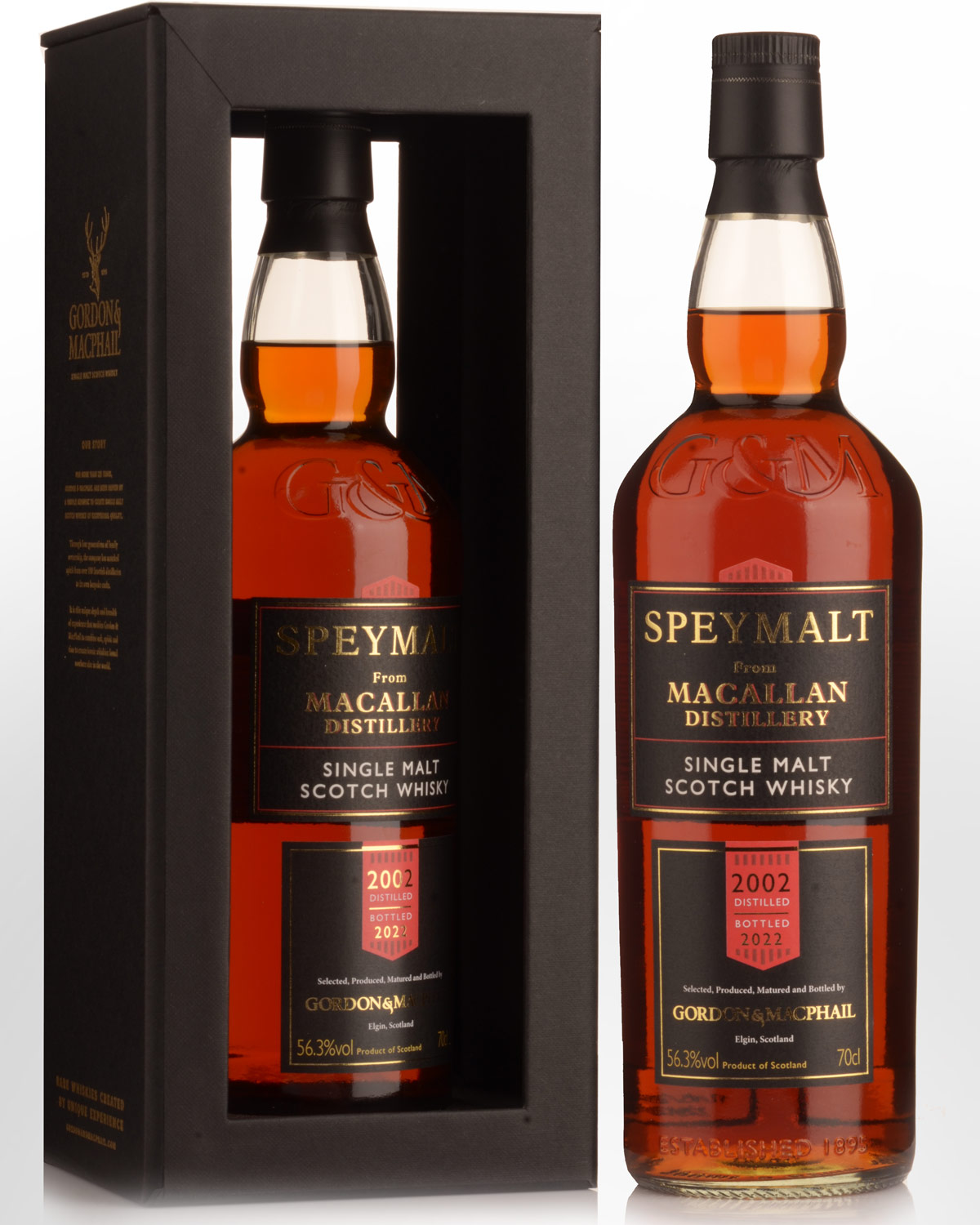 2002 Gordon & Macphail Speymalt from Macallan Cask #1189 Cask Strength Single Malt Scotch Whisky (700ml)