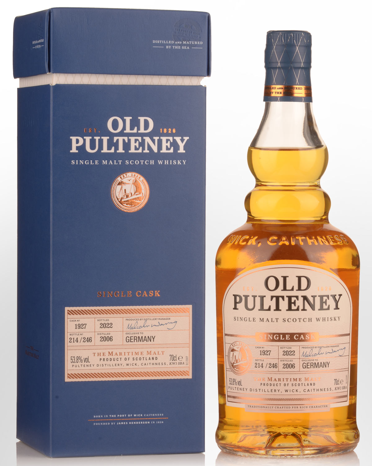 2006 Old Pulteney 16 Year Old Single Cask No.1927 Cask Strength Single Malt Scotch Whisky (700ml)