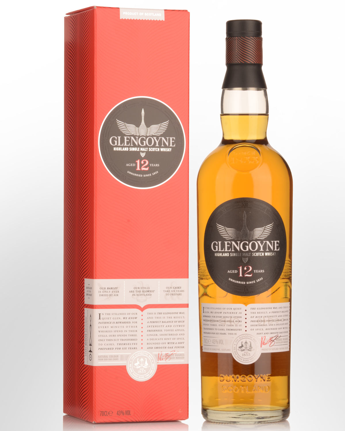 Glengoyne 12 Year Old Single Malt Scotch Whisky (700ml)