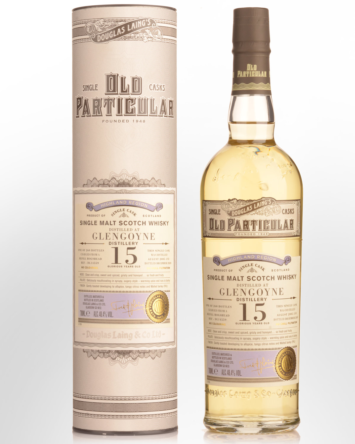 2005 Douglas Laing & Co. Old Particular Single Cask Glengoyne 15 Year Old Single Malt Scotch Whisky (700ml)