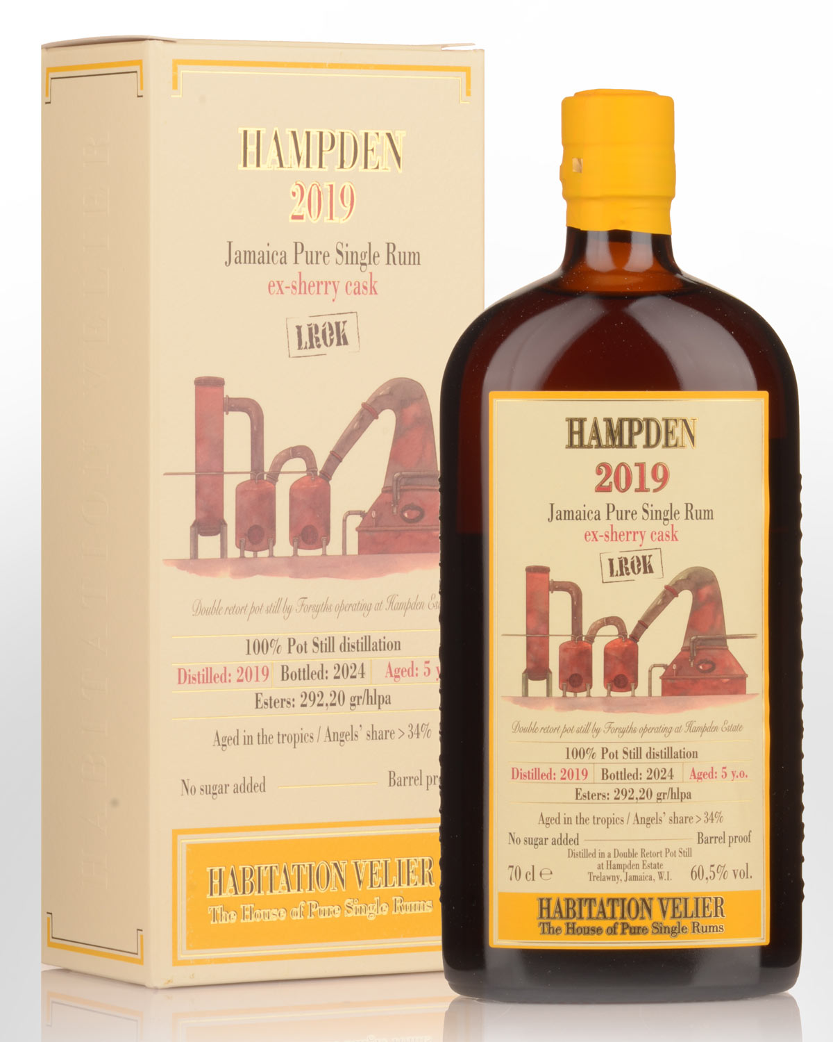 2019 Habitation Velier Hampden LROK 5 Year Old Cask Strength Jamaica Pure Single Rum (700ml)