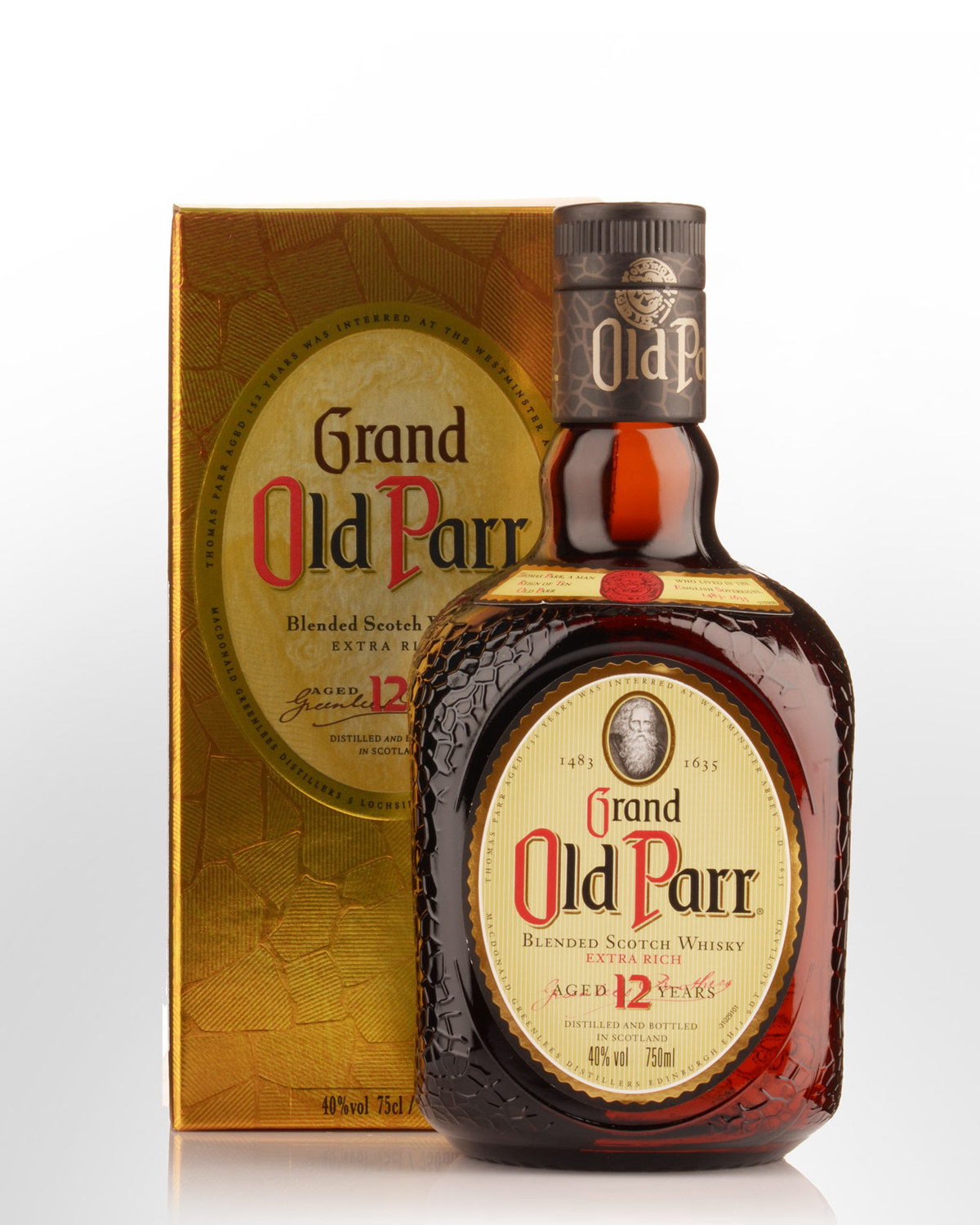 Grand Old Parr 12 Year Old Blended Scotch Whisky (750ml) | Nicks Wine ...