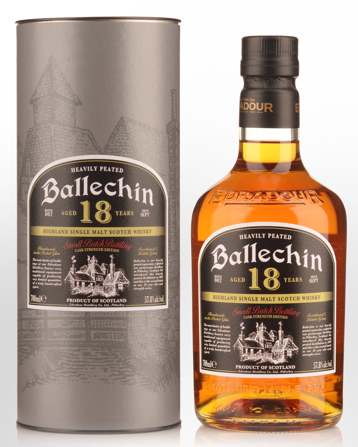 Edradour Ballechin 18 Year Old Small Batch 002 Cask Strength Single Malt Scotch Whisky (700ml)