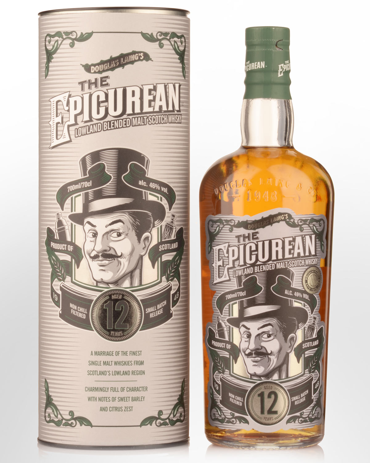 Douglas Laing's The Epicurean 12 Year Old Lowland Blended Malt Scotch Whisky (700ml)