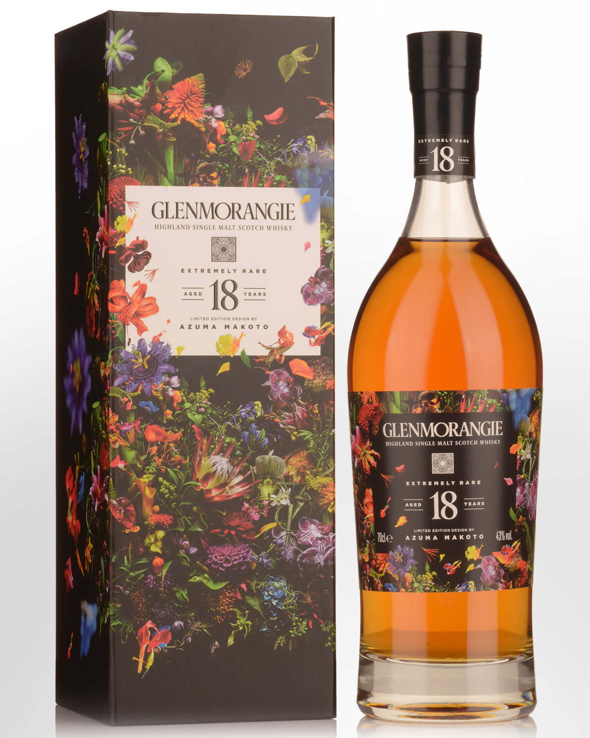 Glenmorangie Extremely Rare 18 Year Old Single Malt Scotch Whisky (700ml) - Azuma Makoto Design