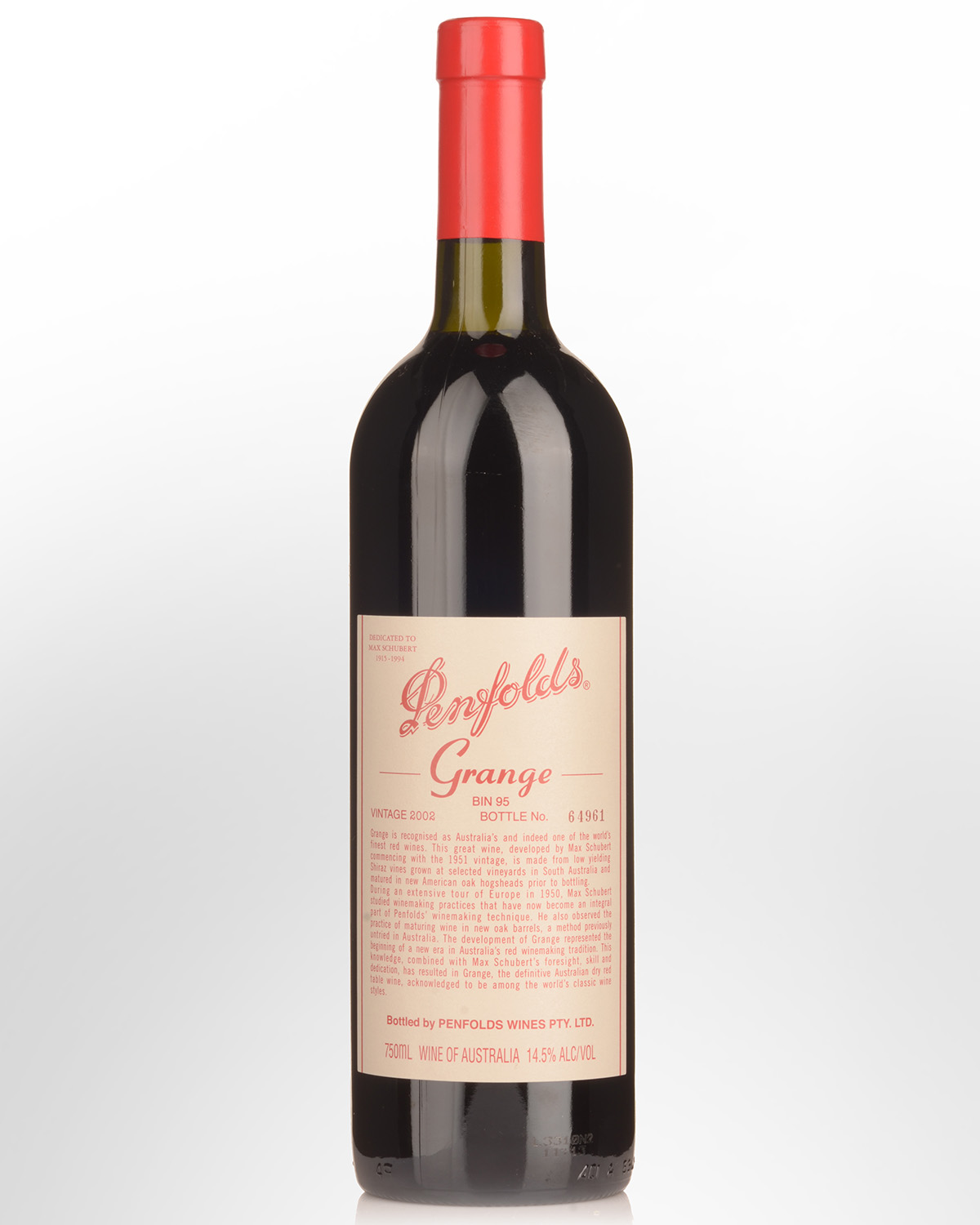 2002 Penfolds Grange - LOW FILL
