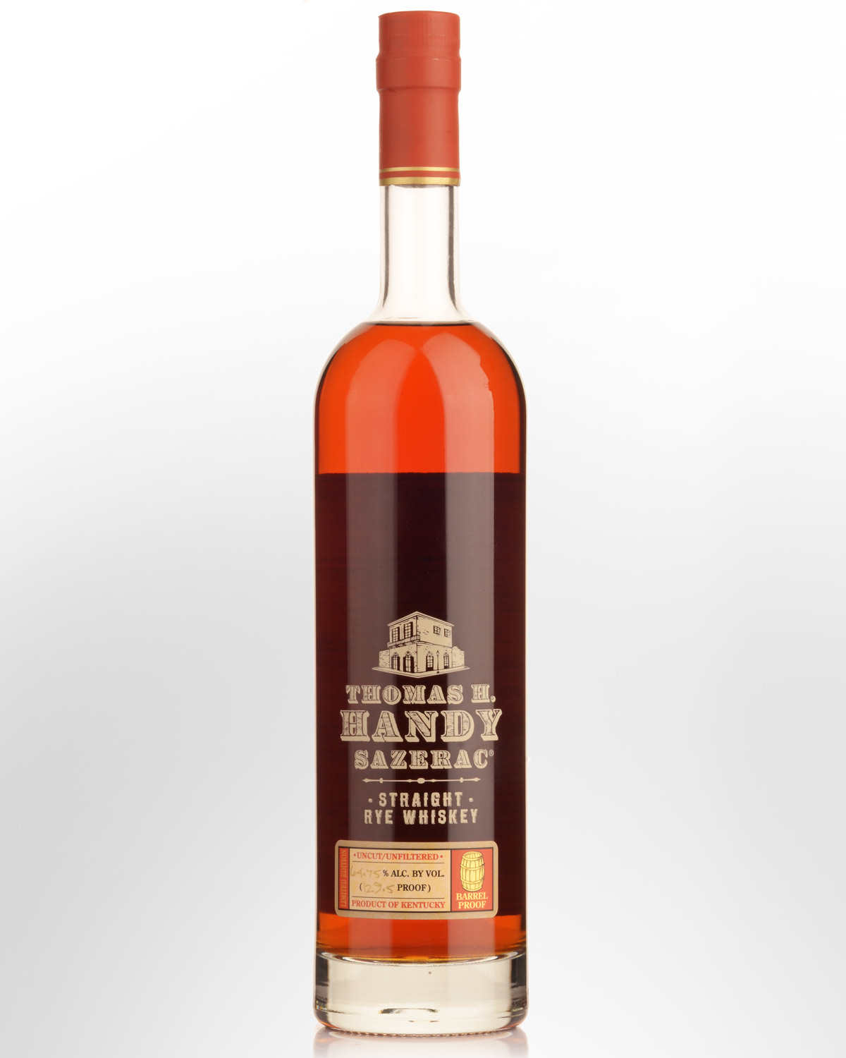 Thomas H. Handy Sazerac Barrel Proof 2021 Release 129.5 Proof (64.75%) Straight Rye Whiskey (750ml)