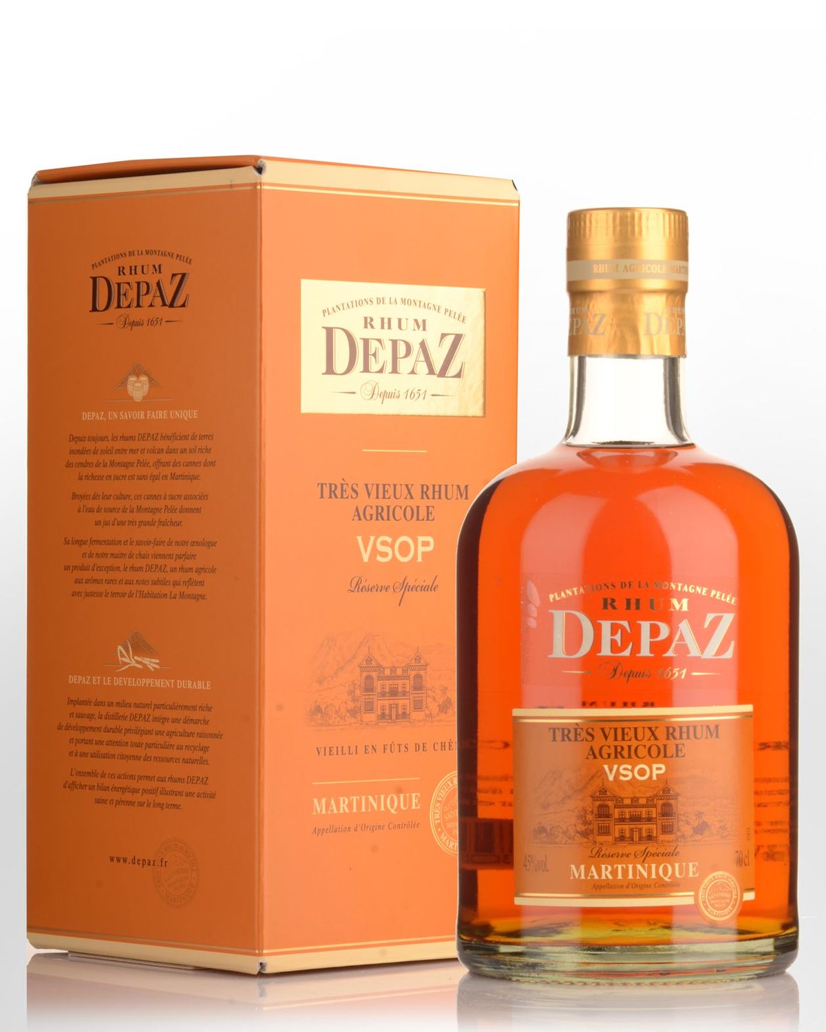 Rhum Agricole Depaz VSOP VP 70 cl U - Boissons Service