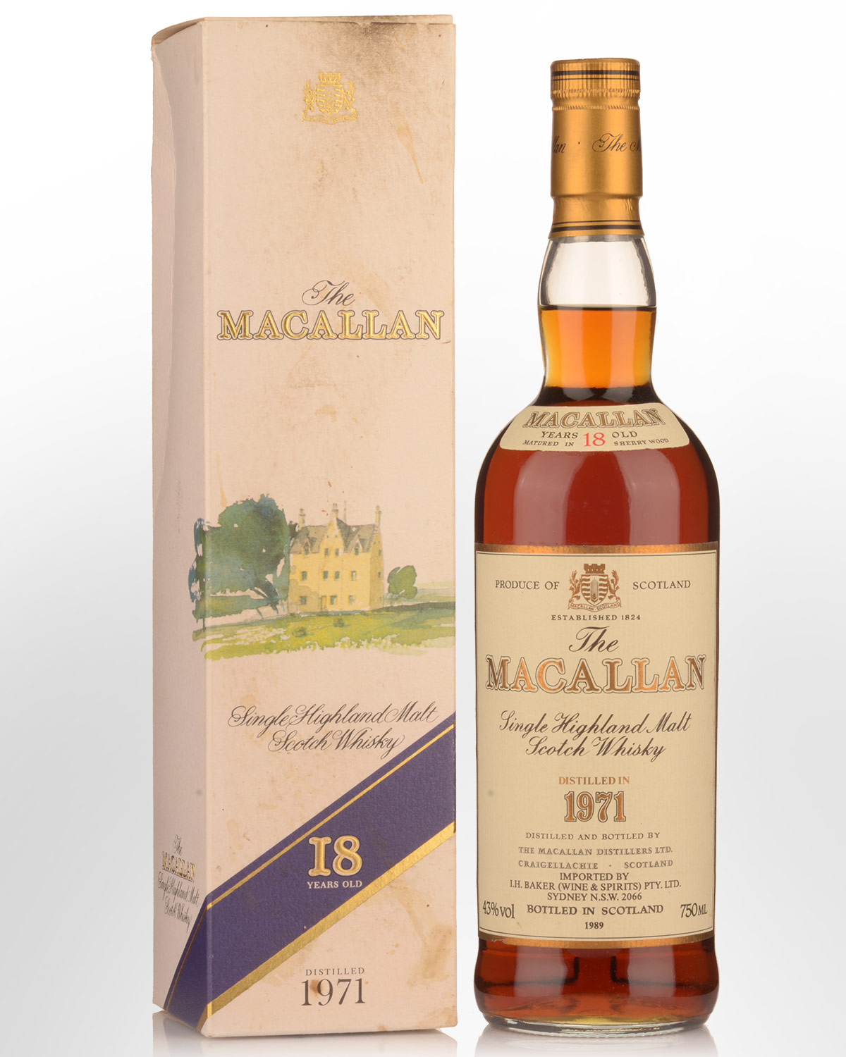1971 The Macallan 18 Year Old Single Malt Scotch Whisky (750ml)