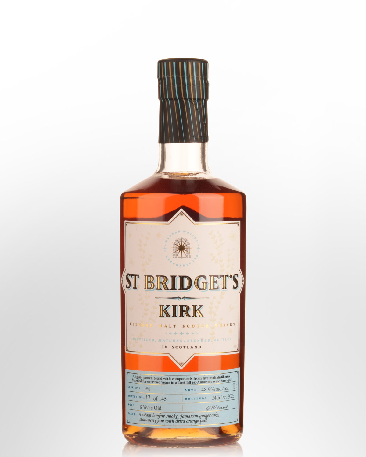 St Bridget's Kirk Cask #4 8 Year Old Blended Malt Scotch Whisky (700ml)