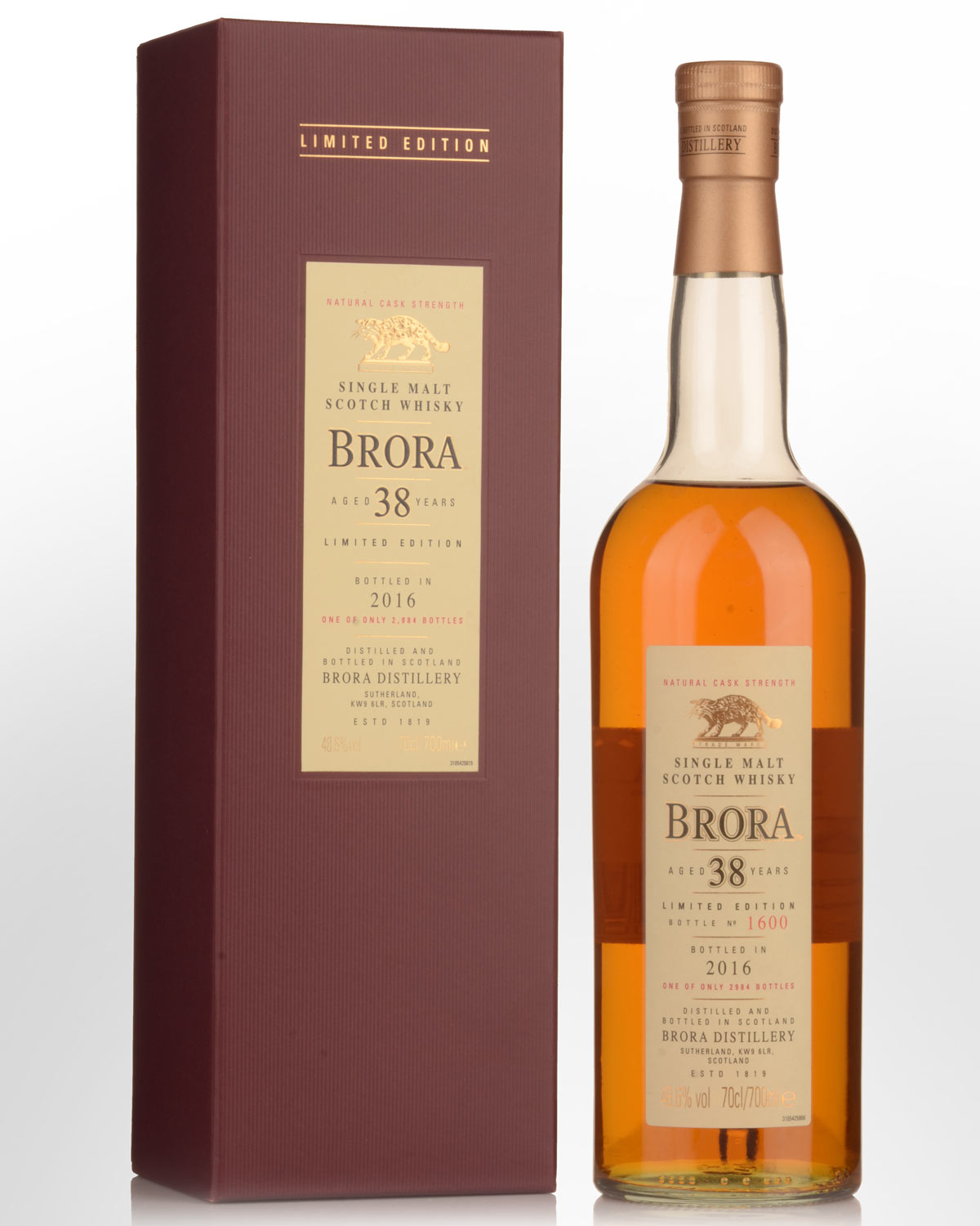 1977 Brora 38 Year Old Cask Strength Single Malt Scotch Whisky (700ml) - Special Release 2016