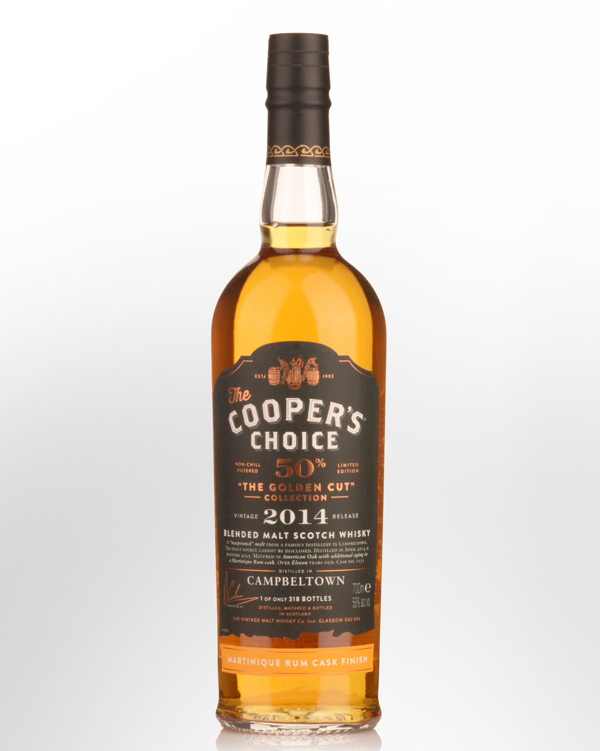 2014 Cooper's Choice The Golden Cut Collection Campbeltown 11 Year Old Blended Malt Scotch Whisky (700ml)