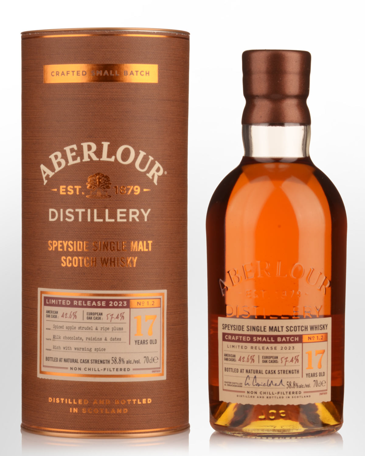 Aberlour Crafted Small Batch No. 1.2 17 Year Old Cask Strength Single Malt Scotch Whisky (700ml)