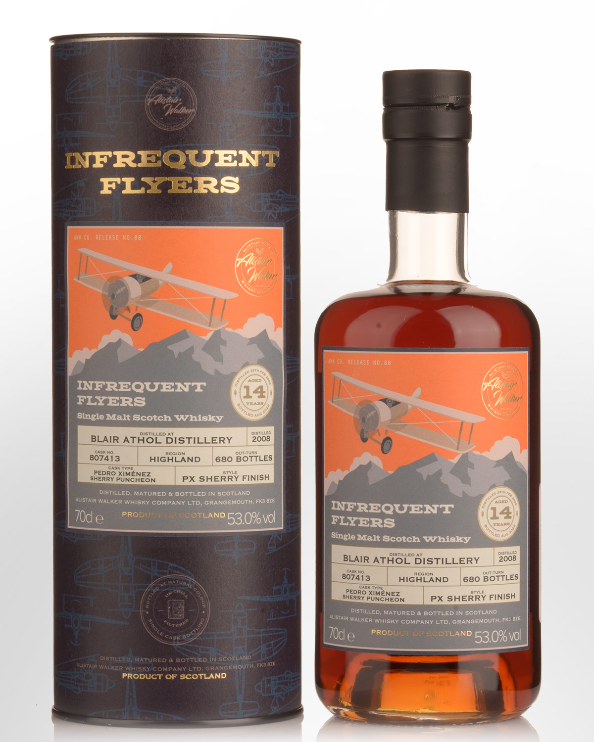 2008 Infrequent Flyers Blair Athol Single Cask No.807413 14 Year Old Cask Strength Single Malt Scotch Whisky (700ml)