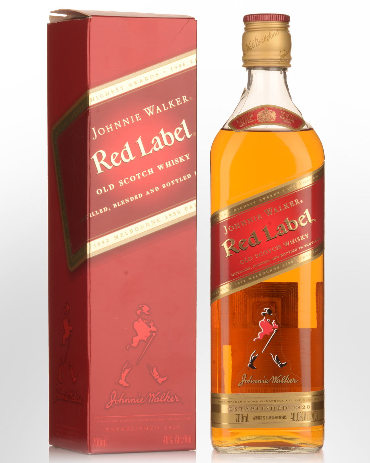 Johnnie Walker Red Label Blended Scotch Whisky (700ml) - Older Bottling