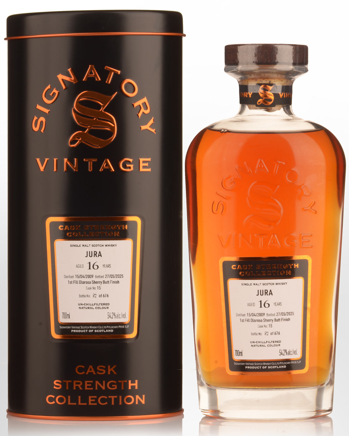 2009 Signatory Vintage Jura 16 Year Old Cask Strength Single Malt Scotch Whisky (700ml)