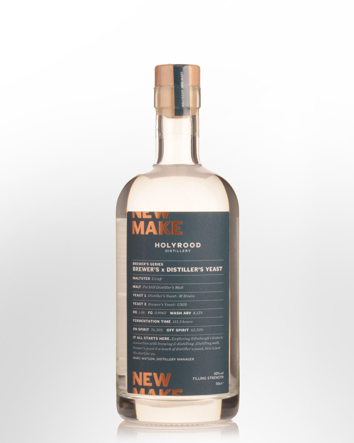 Holyrood Brewer's Series Brewers x Distiller's Yeast New Make Spirit (500ml)