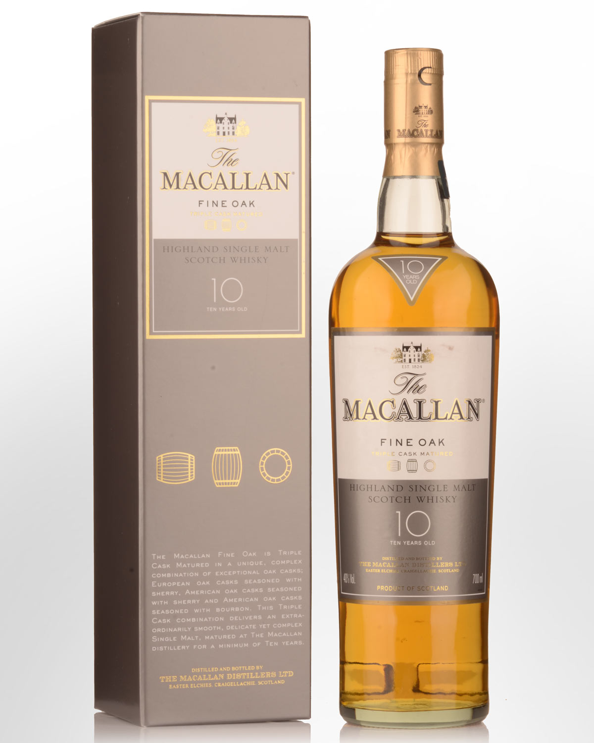 The Macallan Fine Oak 10 Year Old Single Malt Scotch Whisky (700ml)