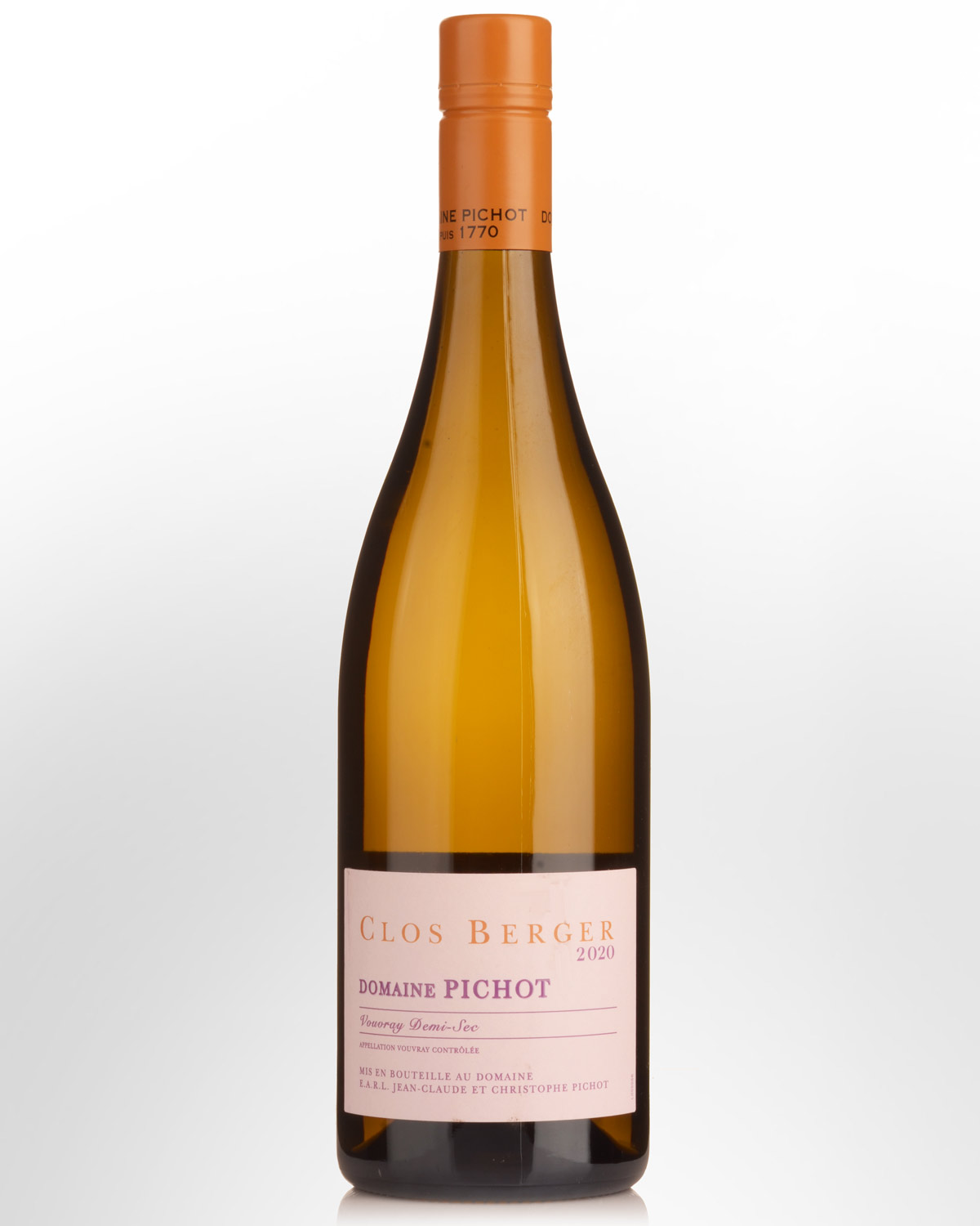 2020 Domaine Pichot Clos Berger Vouvray Demi-Sec
