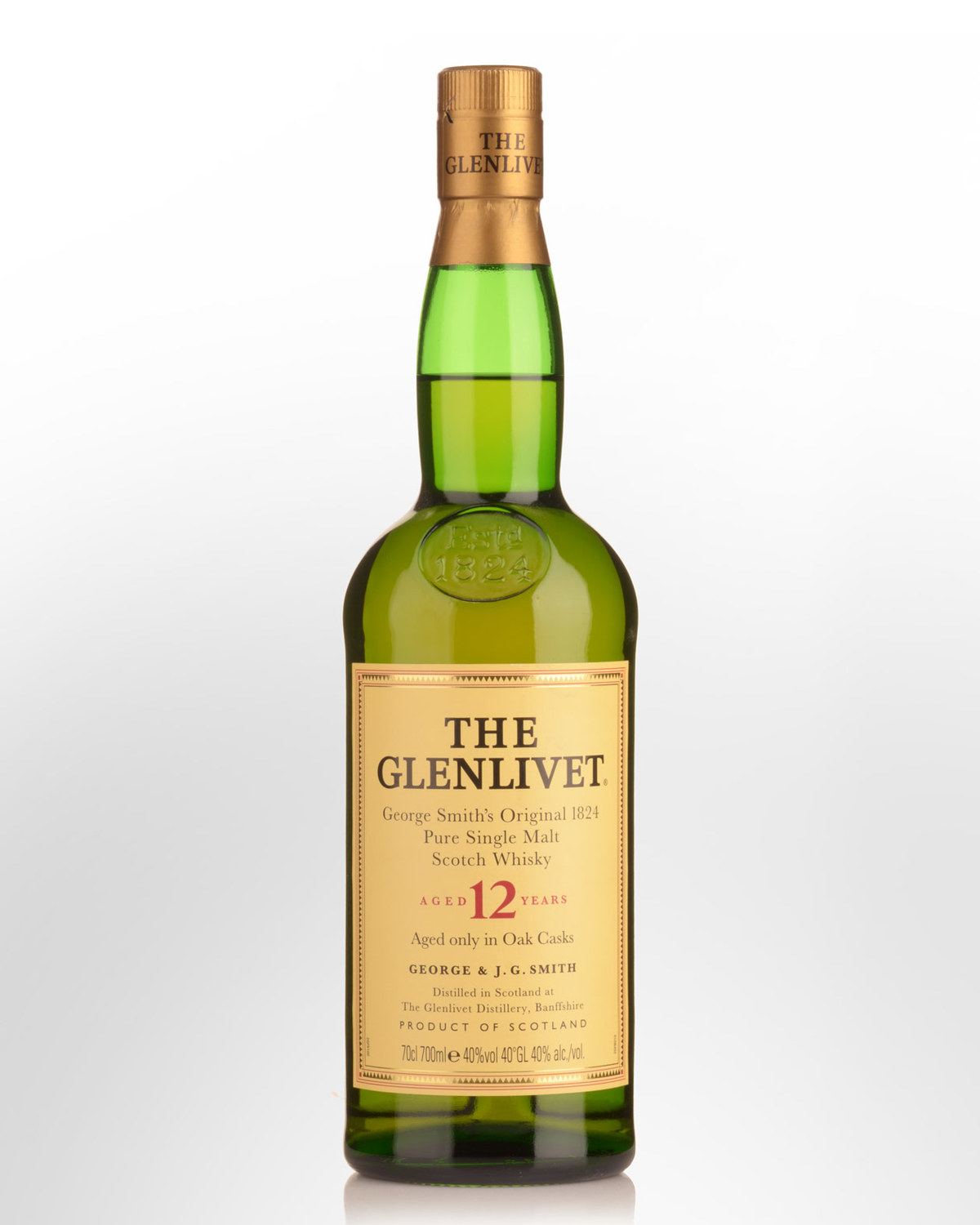 Glenlivet 12 Year Old Pure Single Malt Scotch Whisky (700ml