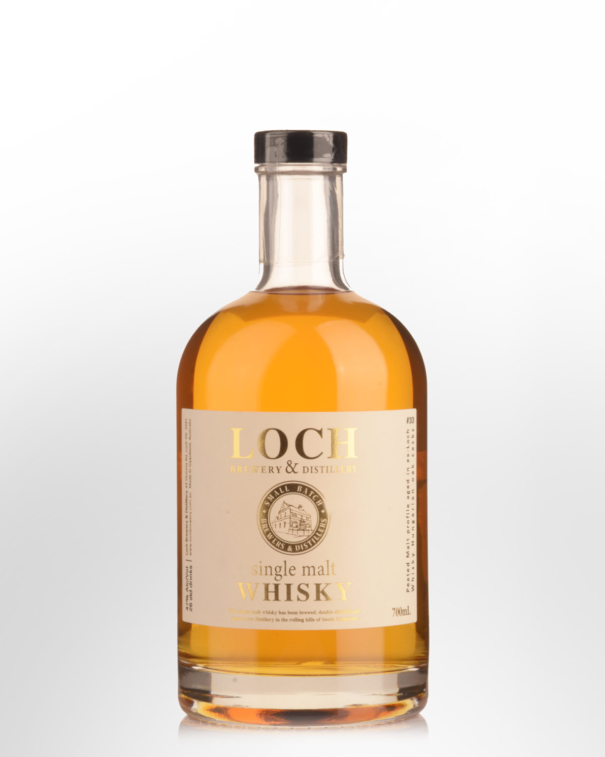 Loch Distillery Peated Hungarian Oak Cask Matured Single Malt Australian Whisky (700ml)