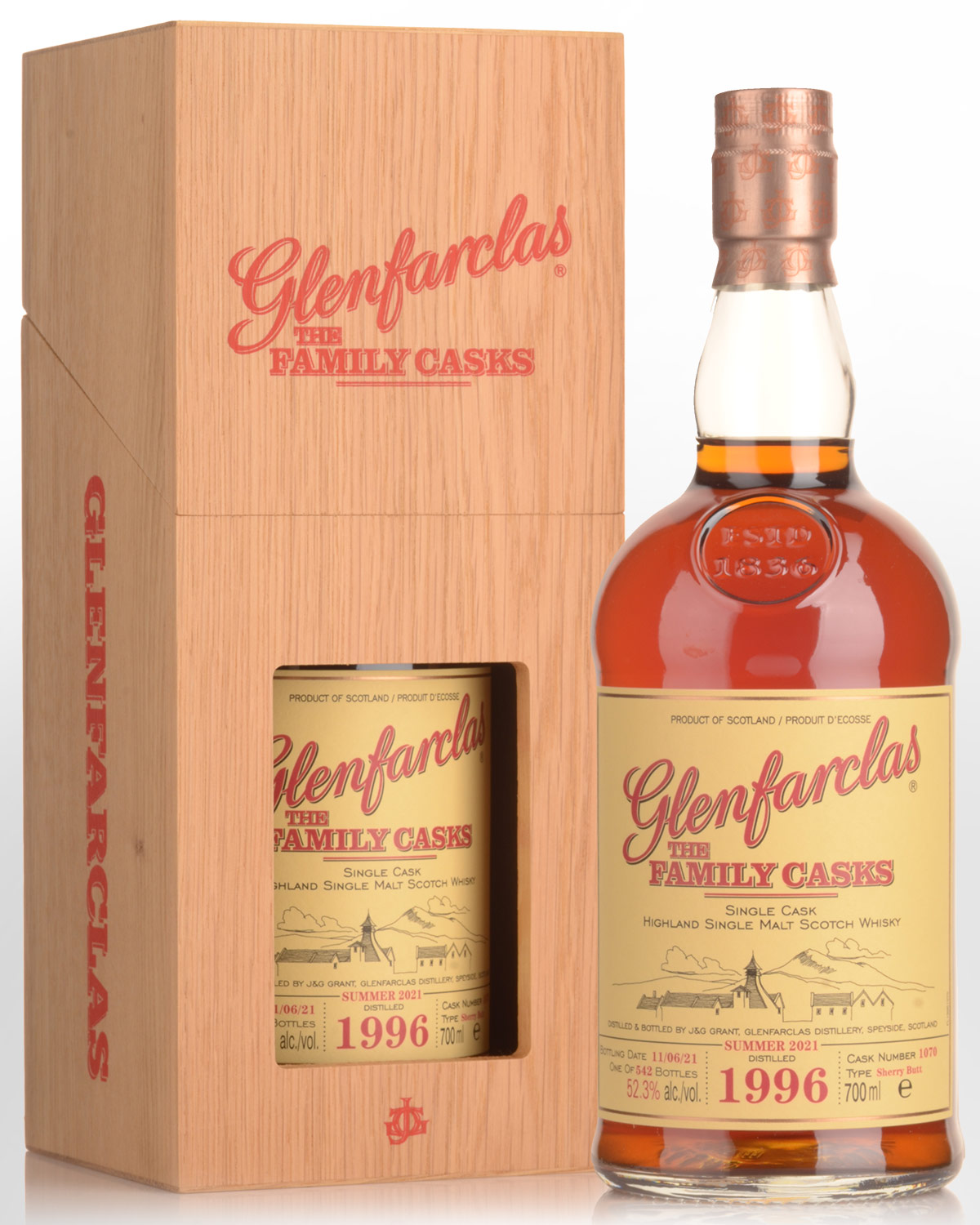 1996 Glenfarclas The Family Casks Cask Strength Single Malt Scotch Whisky (700ml) - Summer 2021 Release