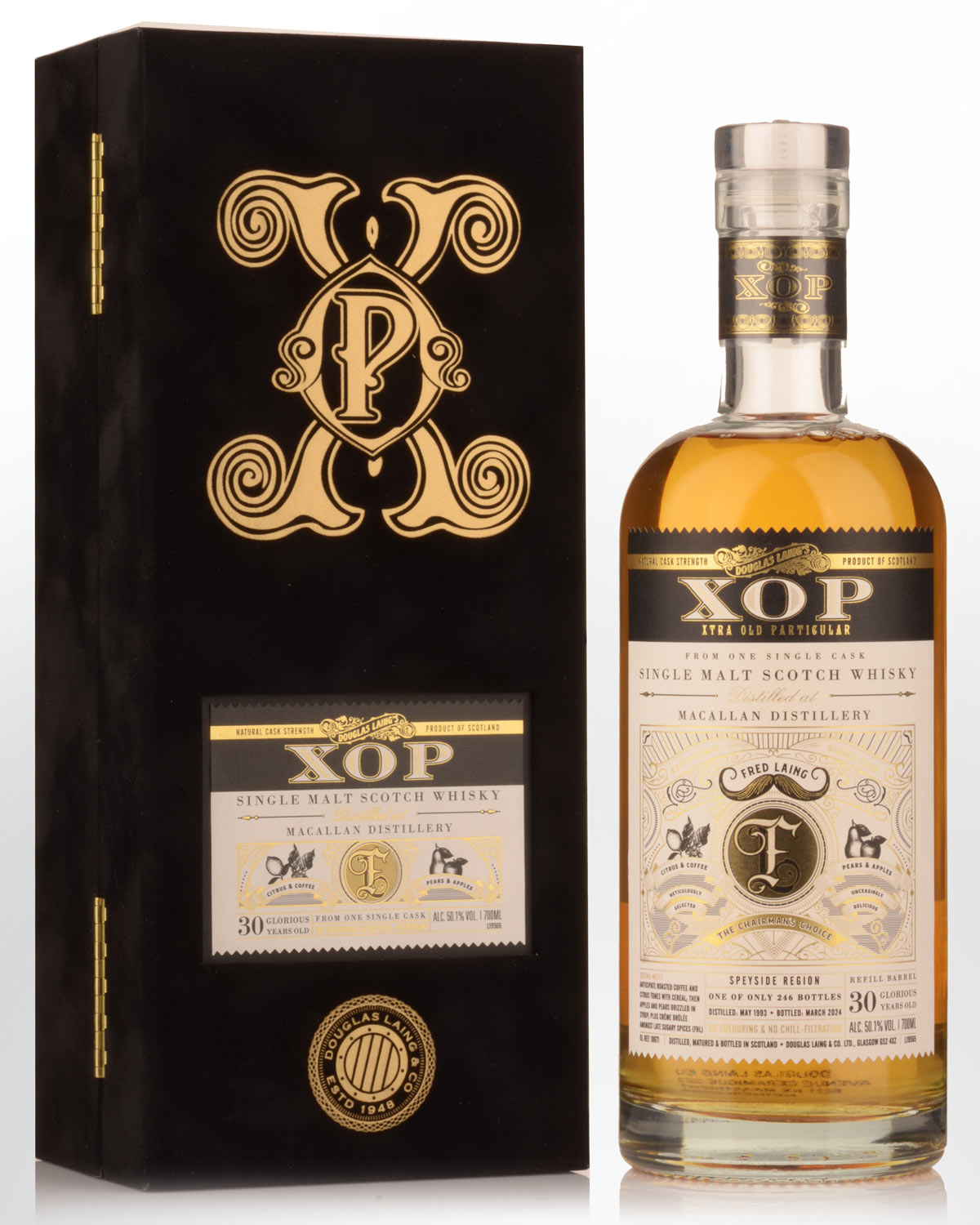 1993 Douglas Laing & Co. XOP Xtra Old Particular Macallan 30 Year Old Single Cask Limited Release Cask Strength Single Malt Scotch Whisky (700ml)
