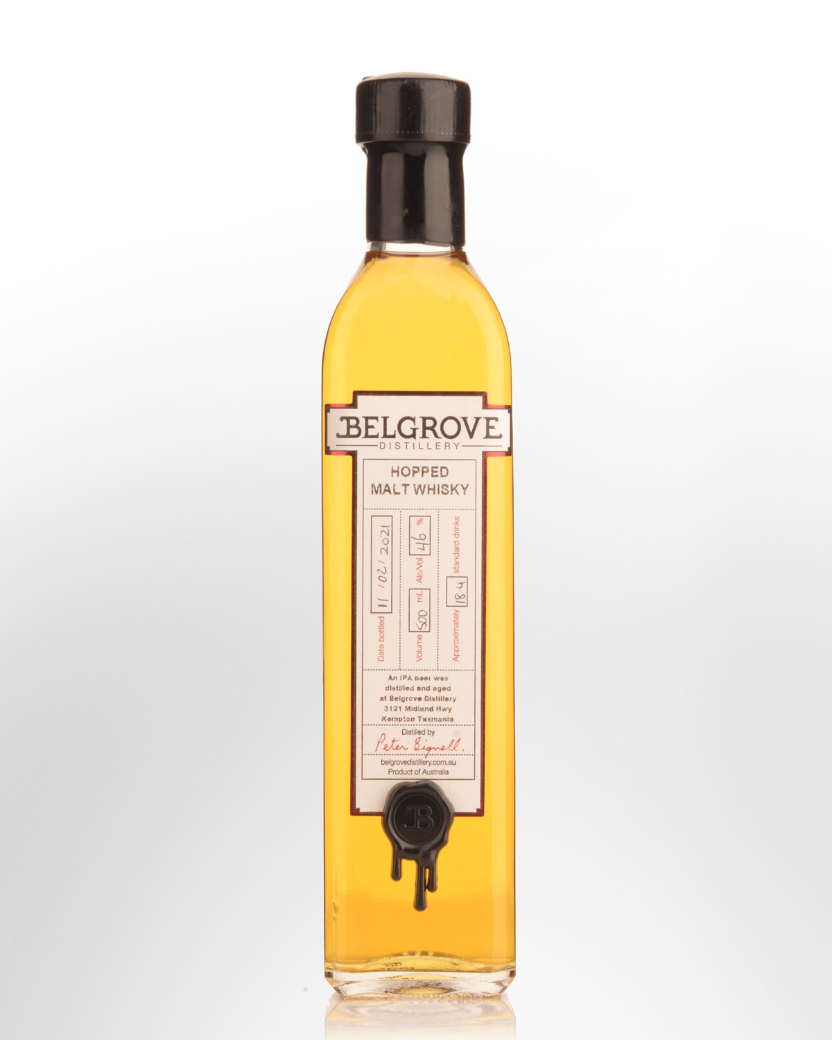 Belgrove Distillery Hopped Malt Whisky (500ml)
