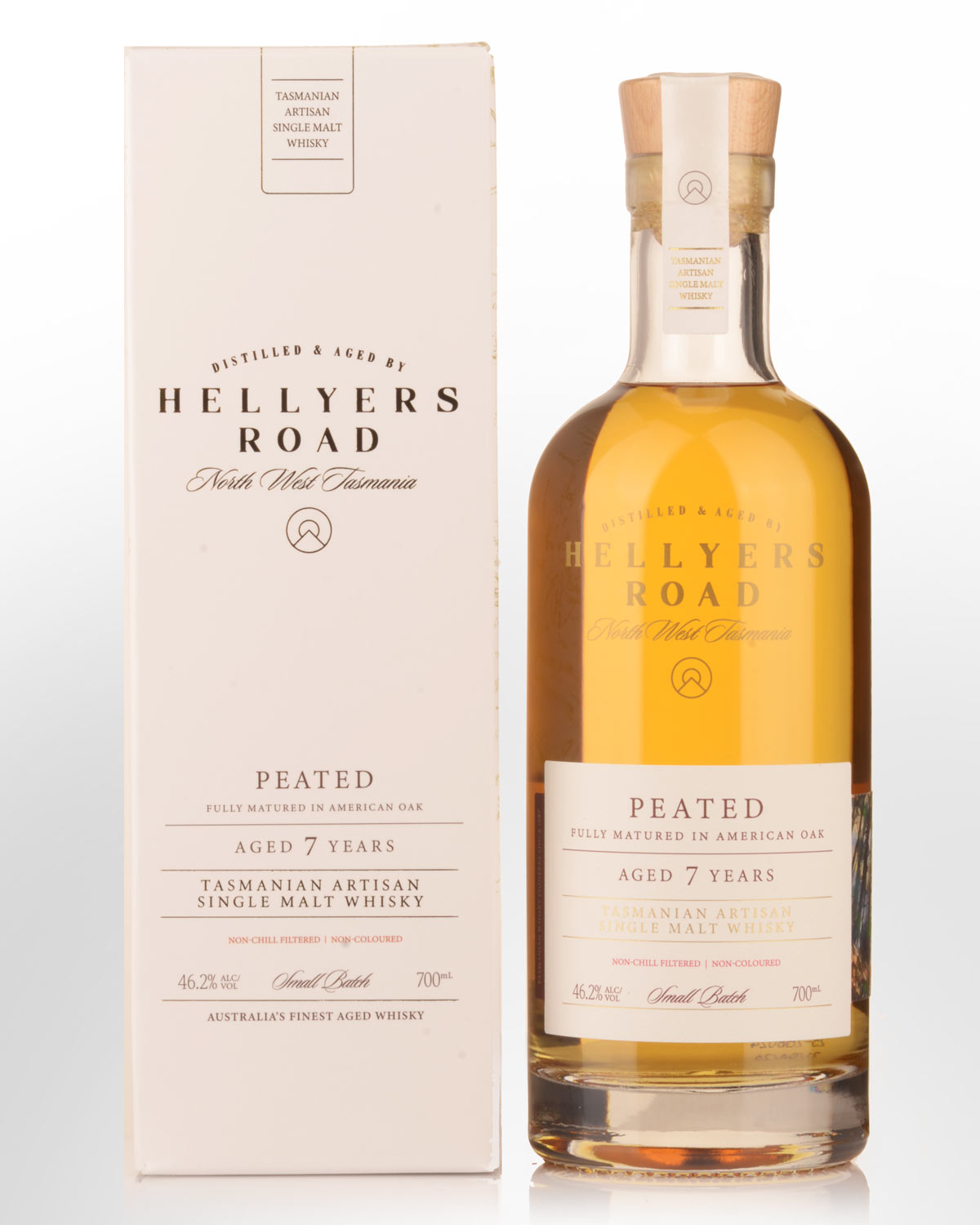 Hellyers Road Distillery 7 Year Old Single Peated Malt Australian Whisky (700ml)