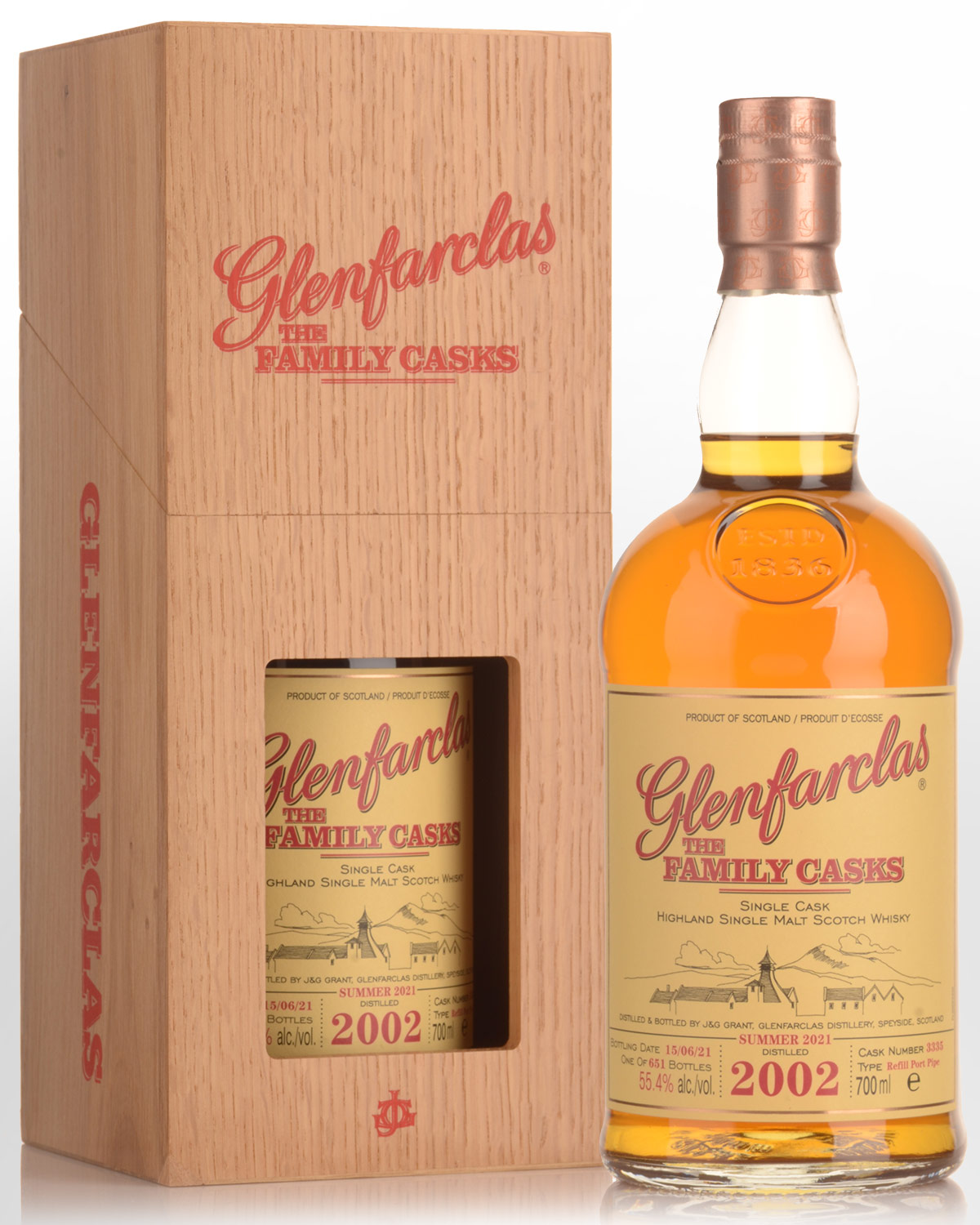 2002 Glenfarclas The Family Casks Cask Strength Single Malt Scotch Whisky (700ml) - Summer 2021 Release