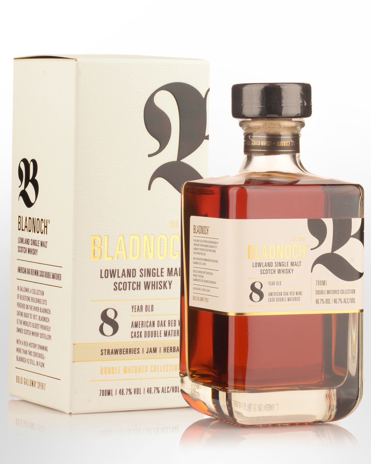 Bladnoch 8 Year Old Single Malt Scotch Whisky (700ml)