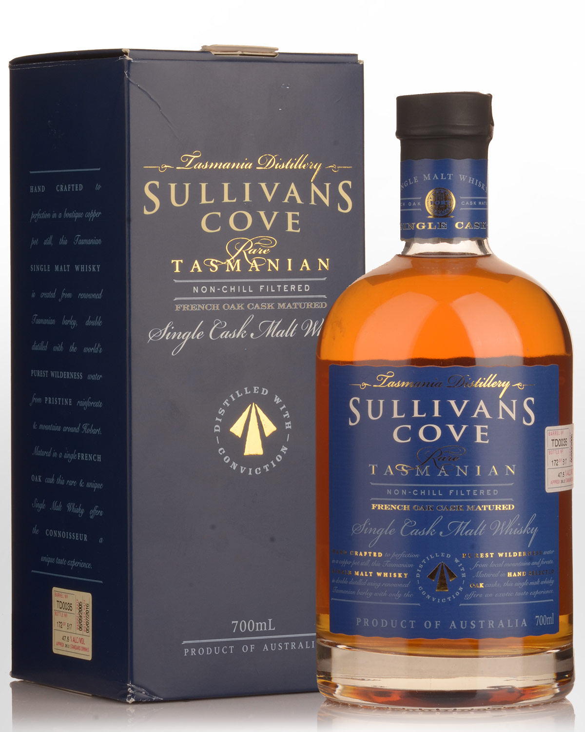 Sullivans Cove Single Cask French Oak Barrel TD0035 Single Malt Australian Whisky (700ml)