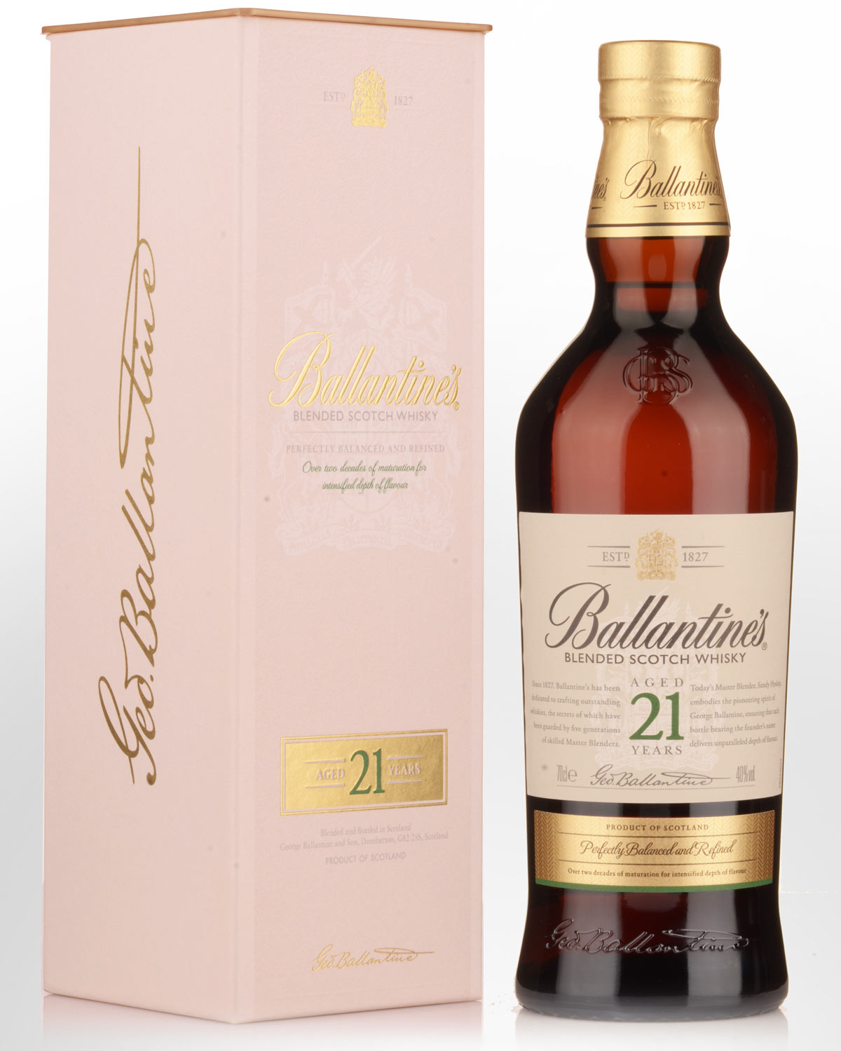 Ballantines 21 Year Old Blended Scotch Whisky (700ml) - 40%
