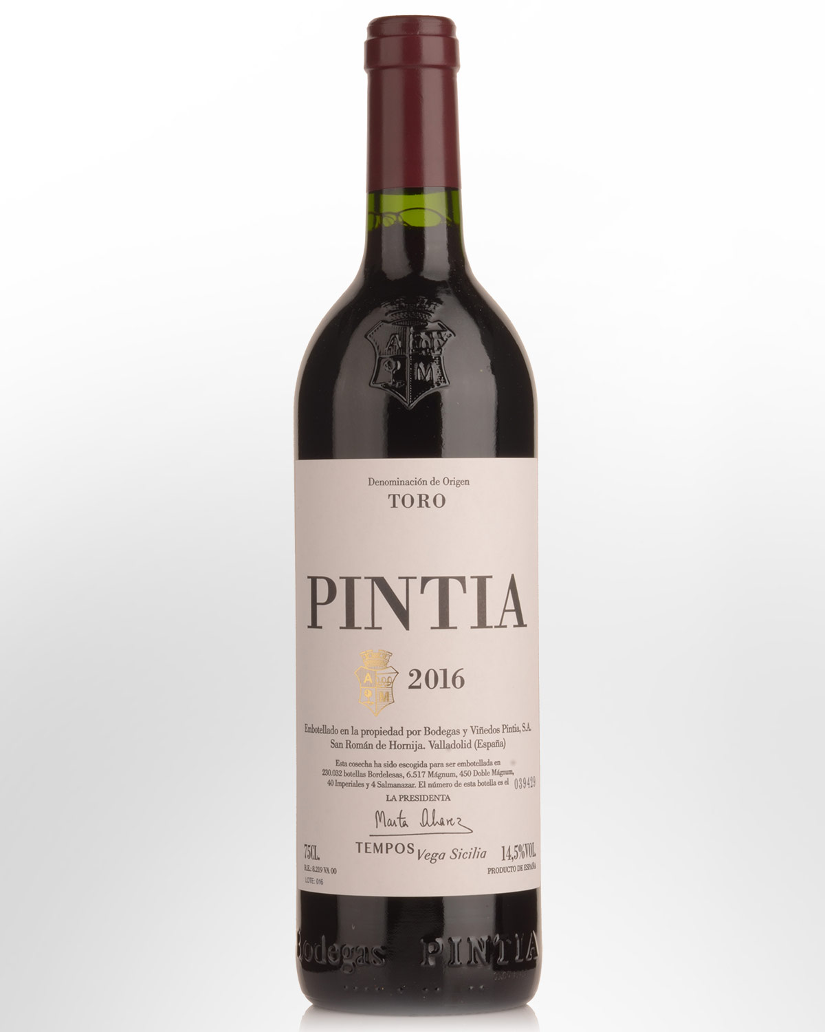 2016 Bodegas y Vinedos Pintia (Vega Sicilia) Toro