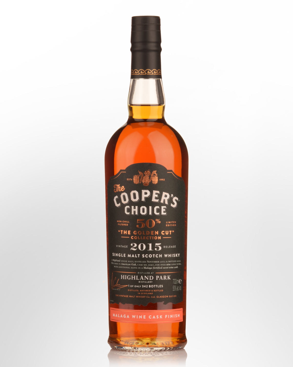 2015 Cooper's Choice The Golden Cut Collection Highland Park 9 Year Old Single Malt Scotch Whisky (700ml)