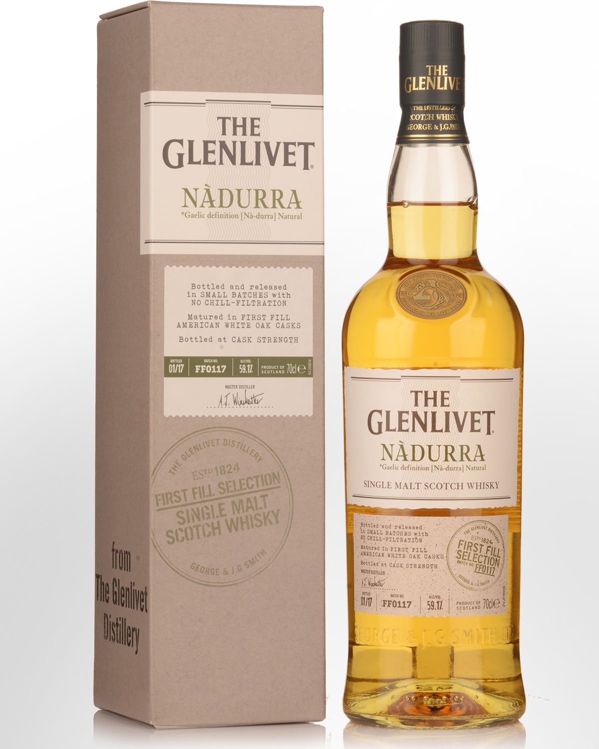 Glenlivet Nadurra First Fill Cask Strength Single Malt Scotch Whisky (700ml)