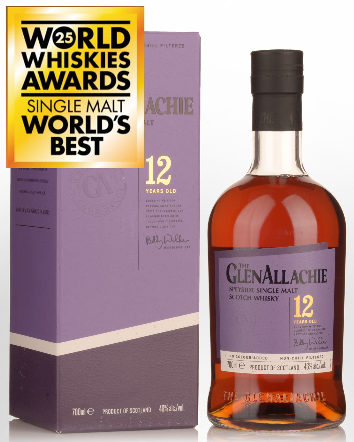 GlenAllachie 12 Year Old Single Malt Scotch Whisky (700ml) - NO GIFT BOX