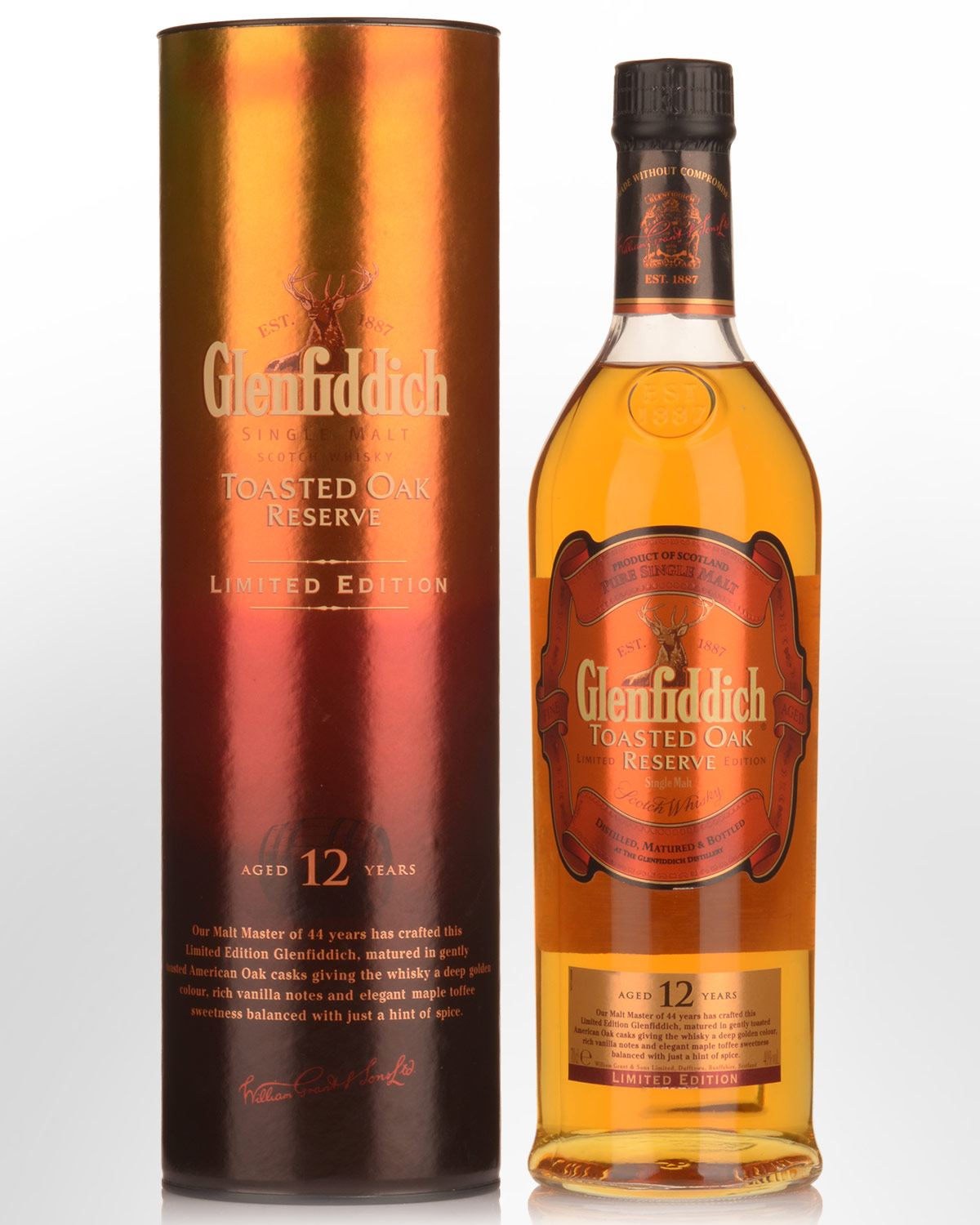Glenfiddich Toasted Oak Reserve 12 Year Old Single Malt Scotch Whisky (700ml)