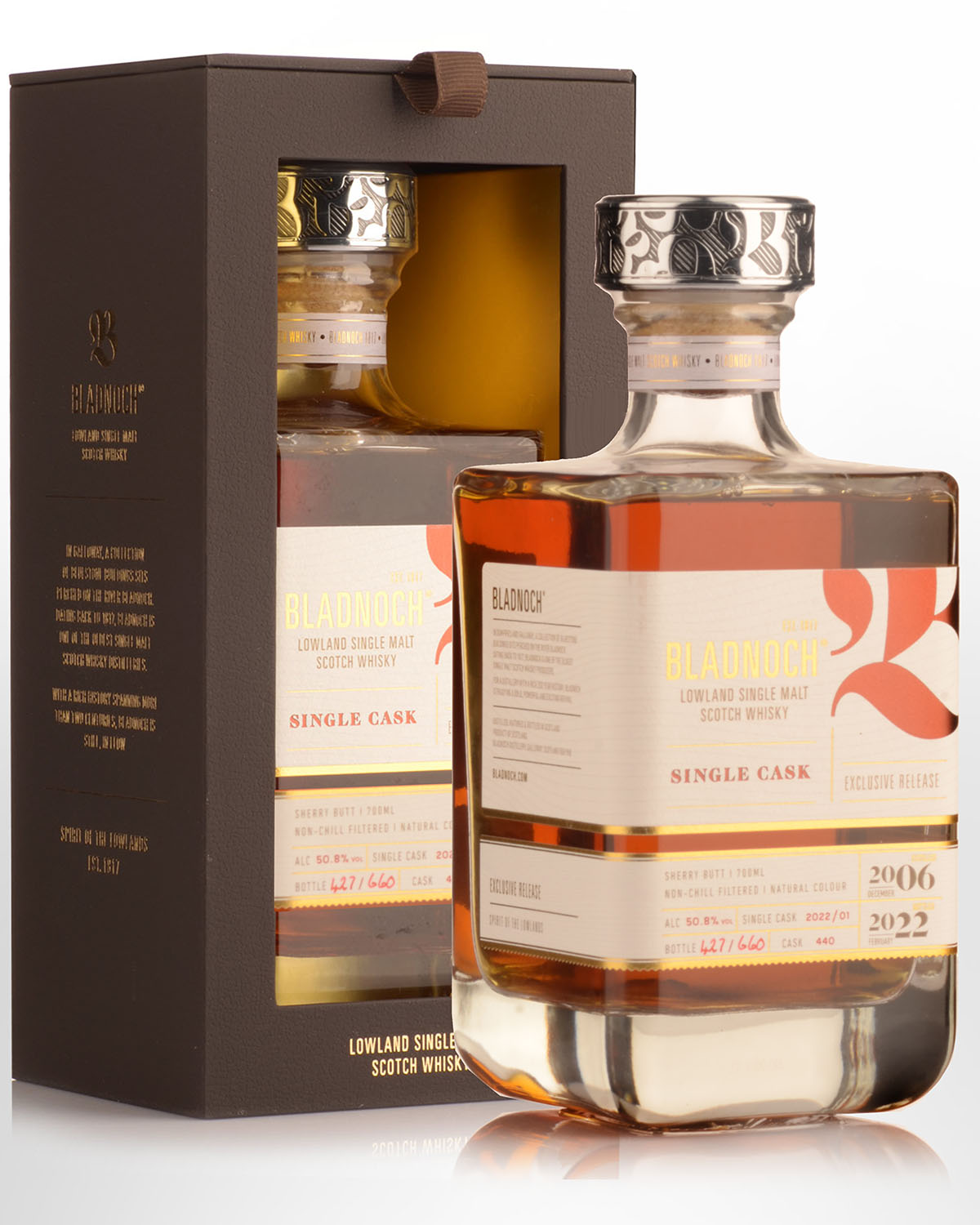 2006 Bladnoch Single Cask No.440 15 Year Old Cask Strength Single Malt Scotch Whisky (700ml)