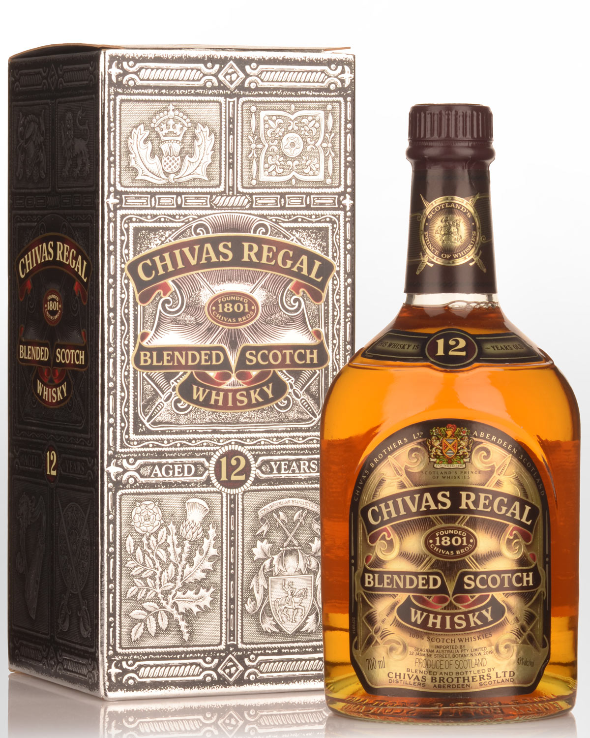 Chivas Regal 12 Year Old Blended Scotch Whisky (700ml) - 1990s Bottling