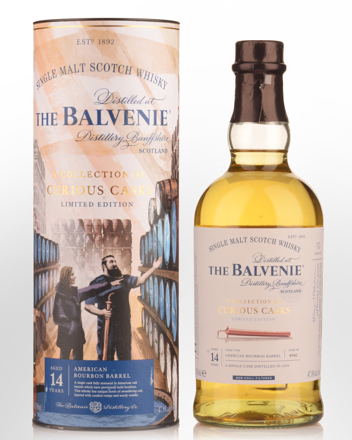 Balvenie A Collection of Curious Casks American Bourbon Barrel 14 Year Old Single Malt Scotch Whisky (700ml)