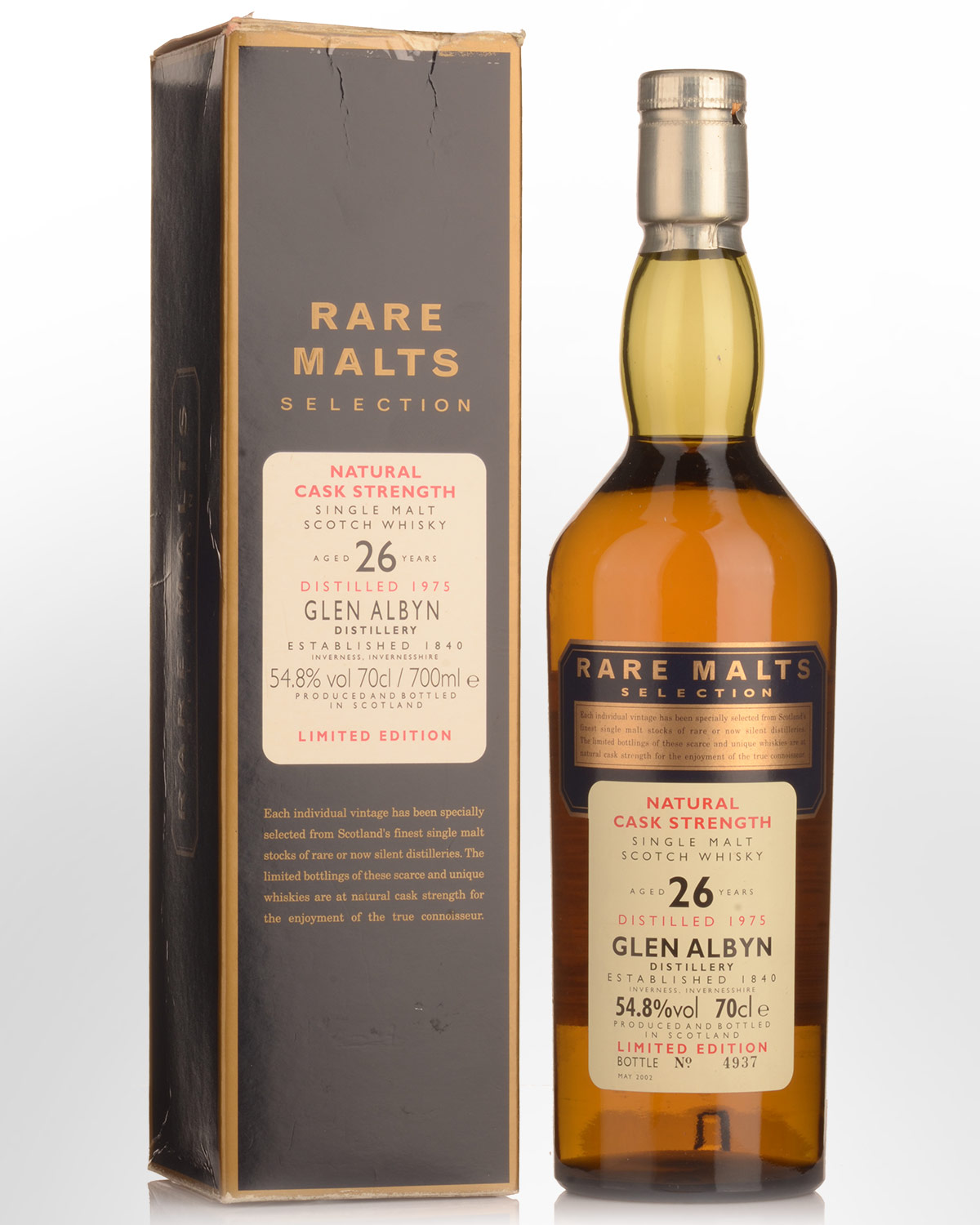 1975 Rare Malts Selection Glen Albyn 26 Year Old Cask Strength Single Malt Scotch Whisky (700ml)