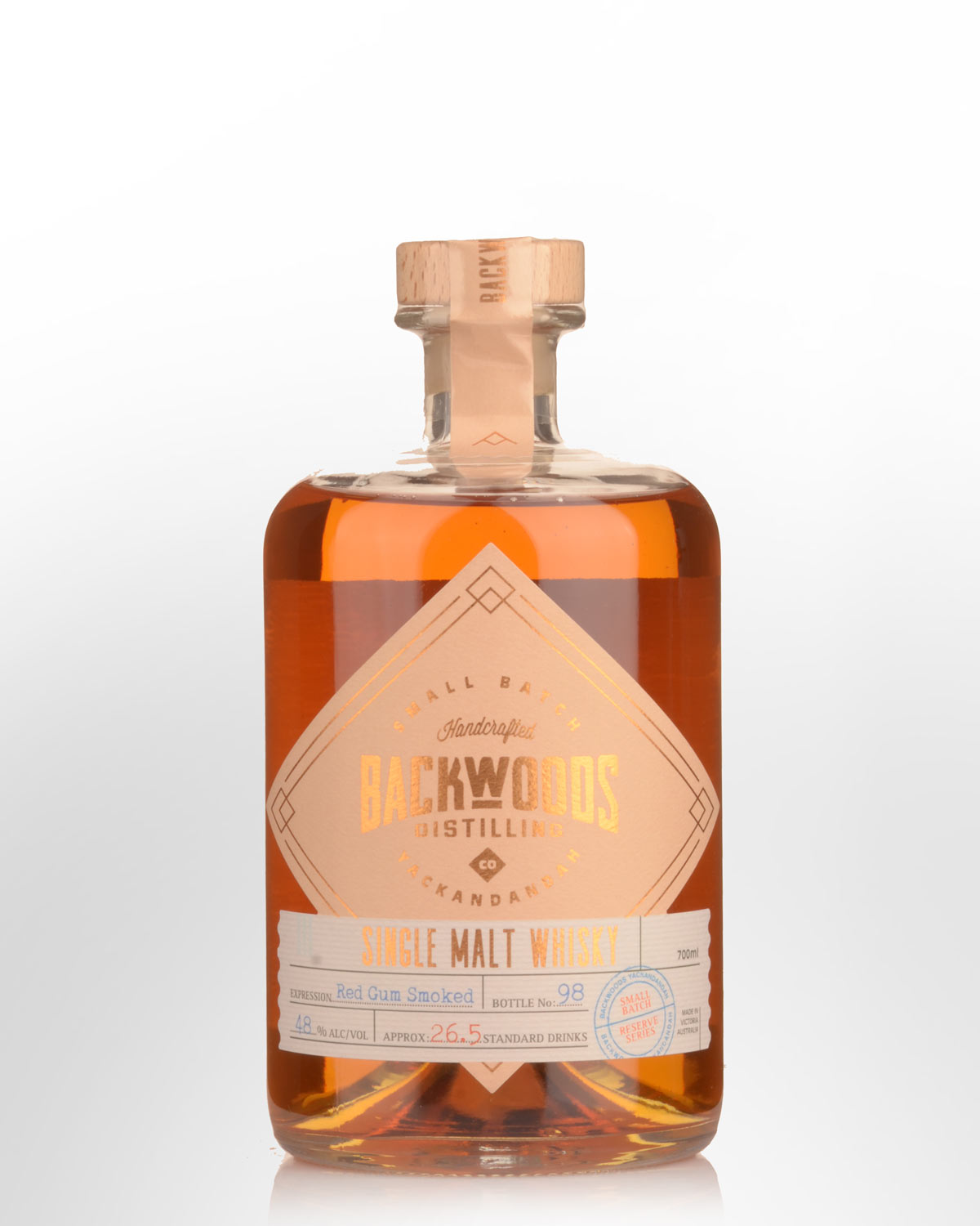 Backwoods Red Gum Smoked Cask Expression Single Malt Australian Whisky (700ml)