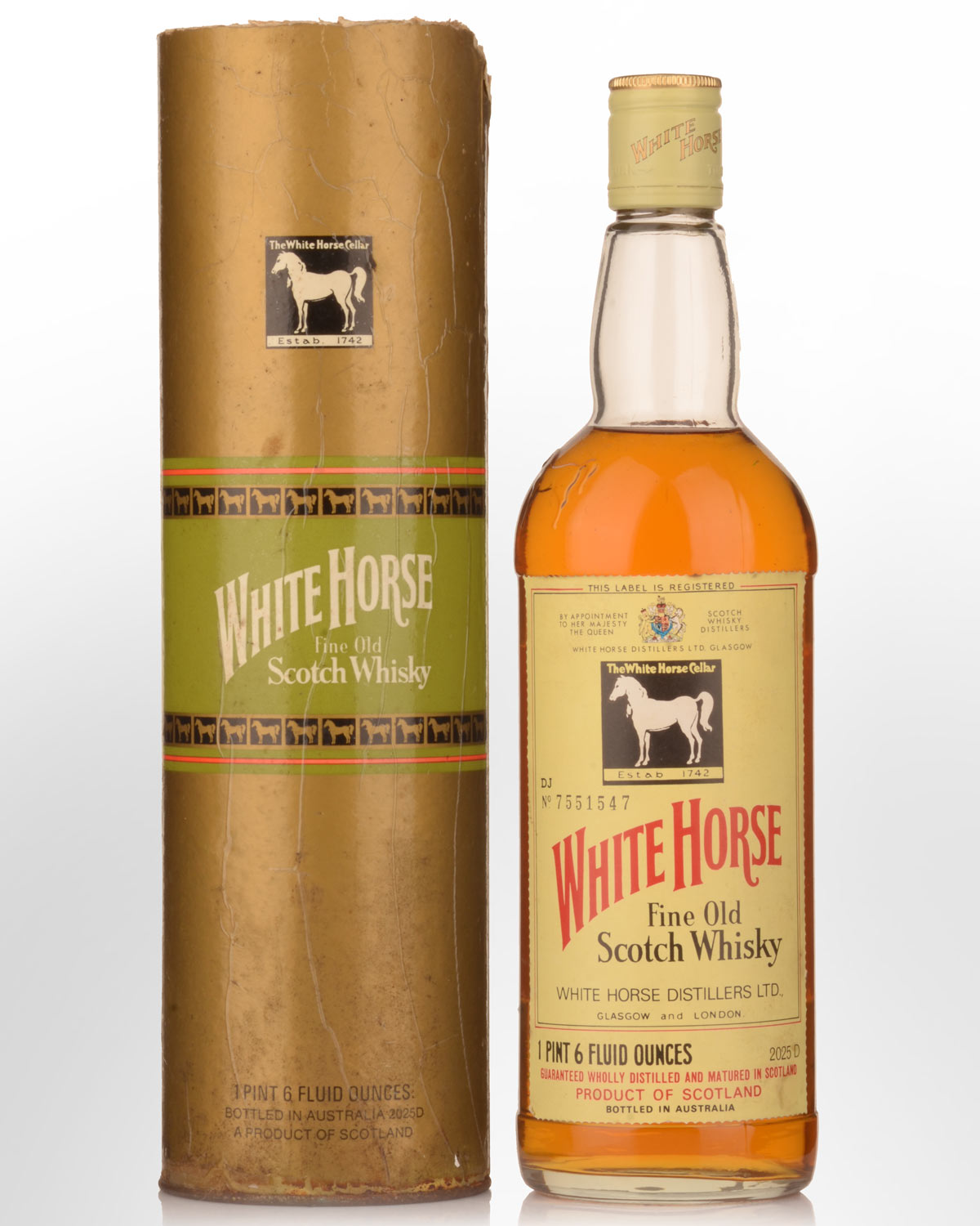 White Horse Cellar Blended Scotch Whisky (1 Pt. 6 Fl. Ozs.) - 70s Bottling